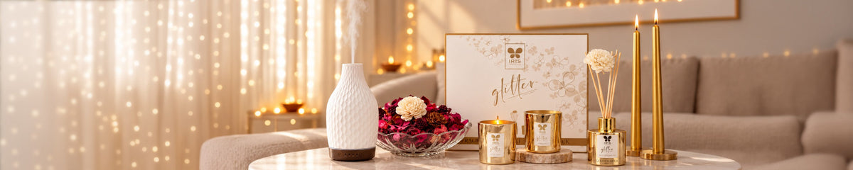Premium home fragrance gifts for Diwali including scented candles, diffusers and festive gift sets