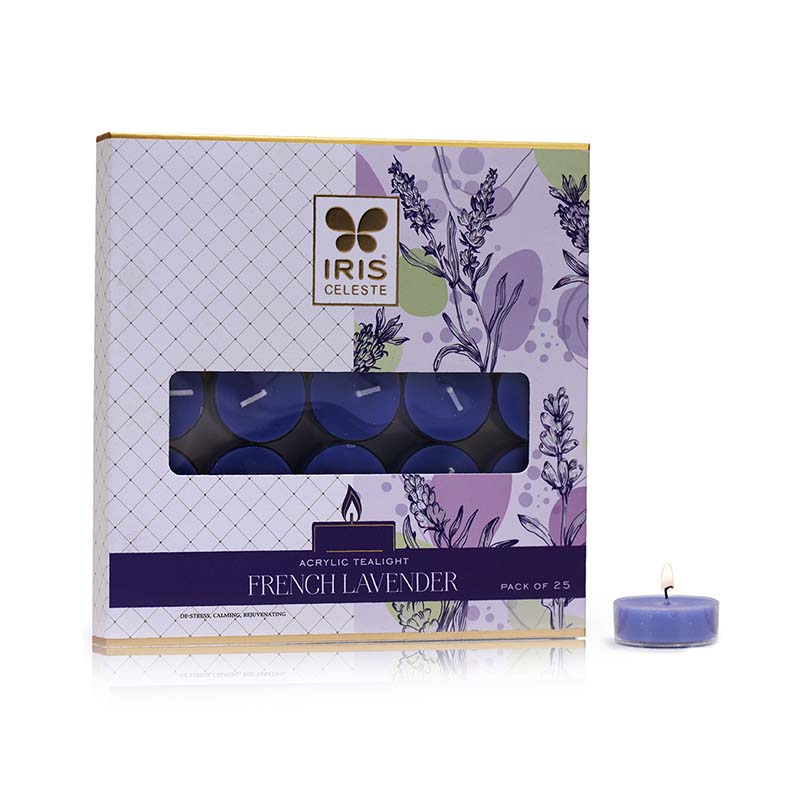 French Lavender Tealight Candles –  Pack of 25
