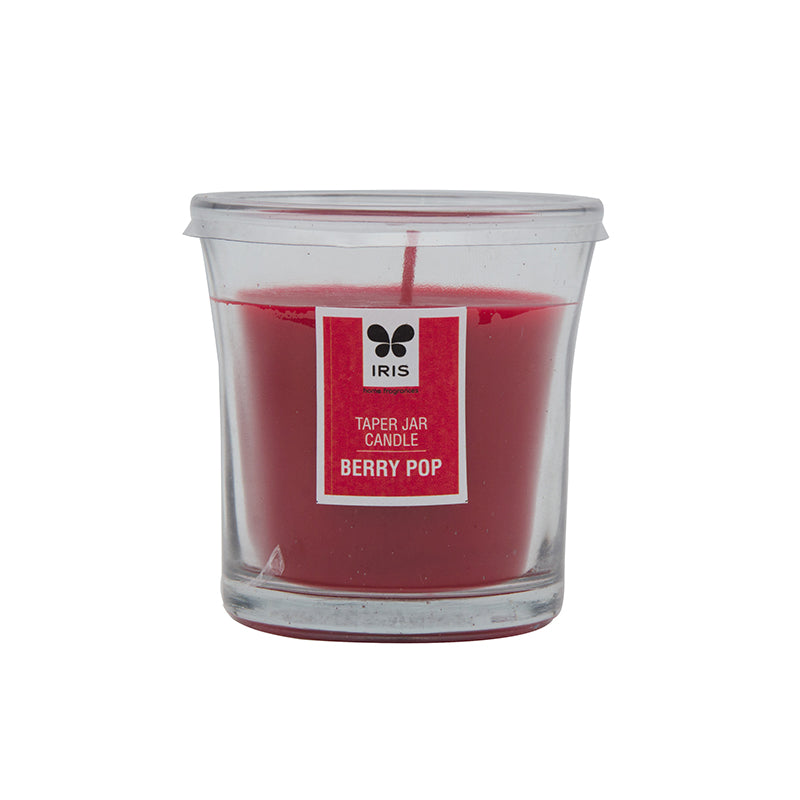 IRIS Berry Pop Taper Jar Candle