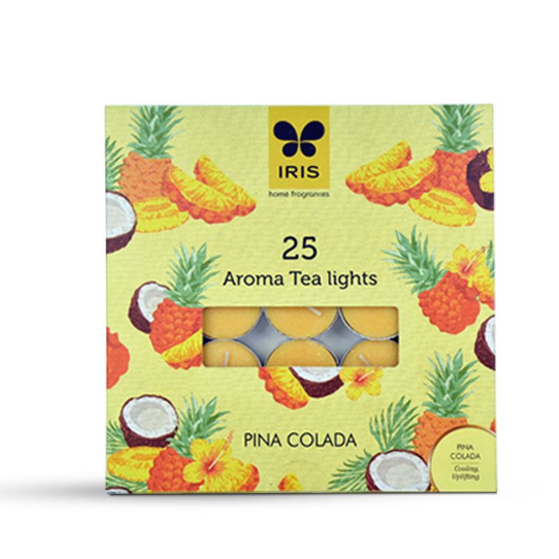 IRIS Pack of 25 Pina Colada Tealights