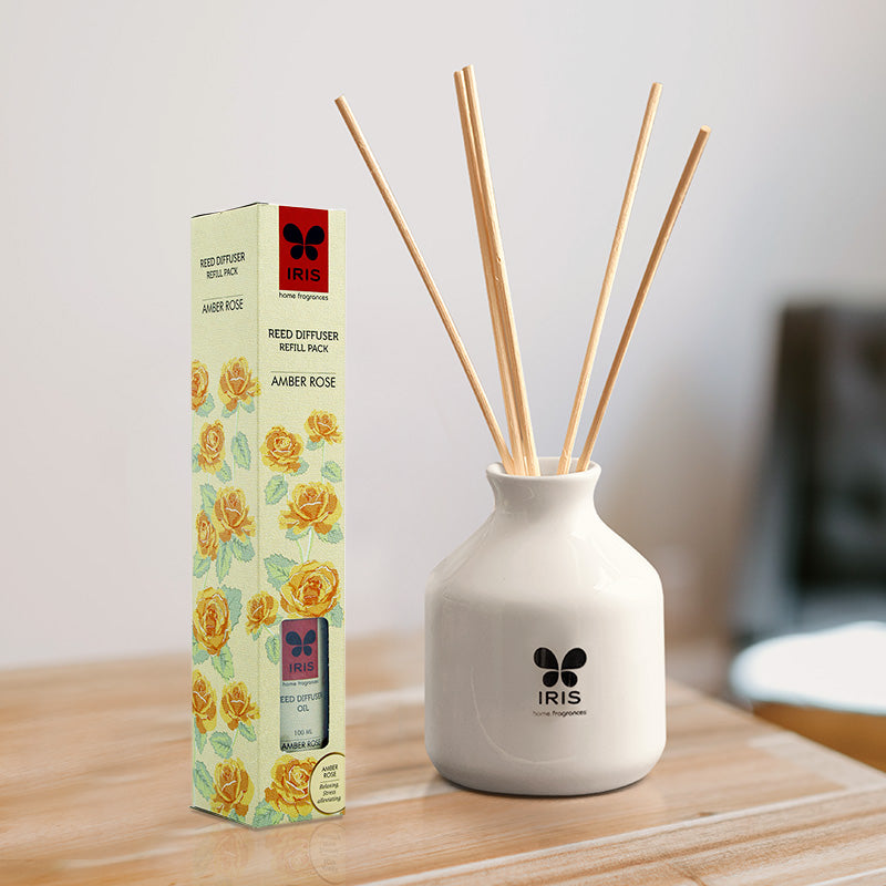 IRIS Amber Rose Reed Diffuser Refill Set 191