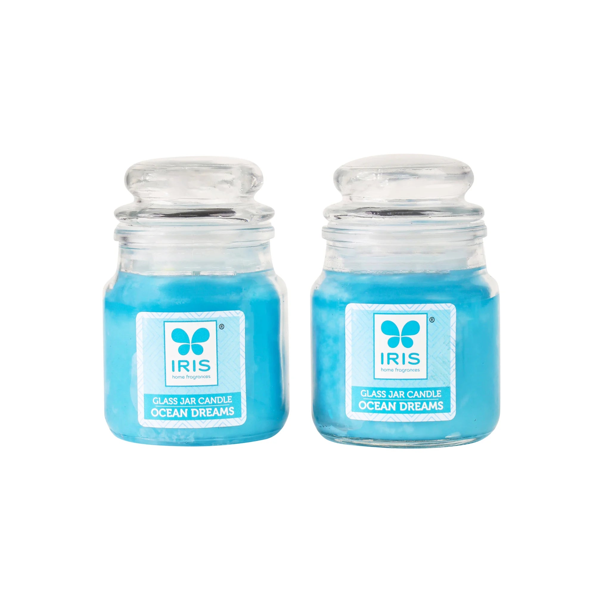 IRIS Cool Blue Jar Candle - Pack of 2