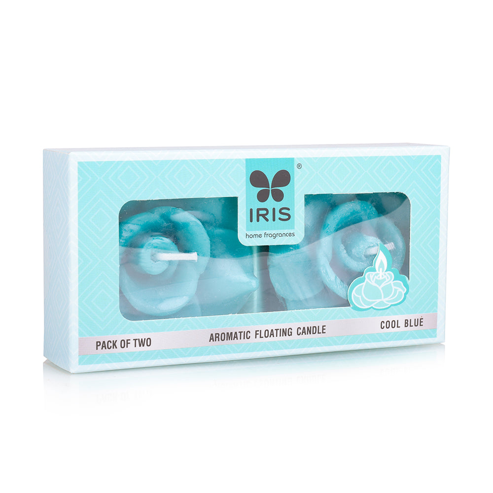 IRIS Cool Blue Aromatic Floating Candles