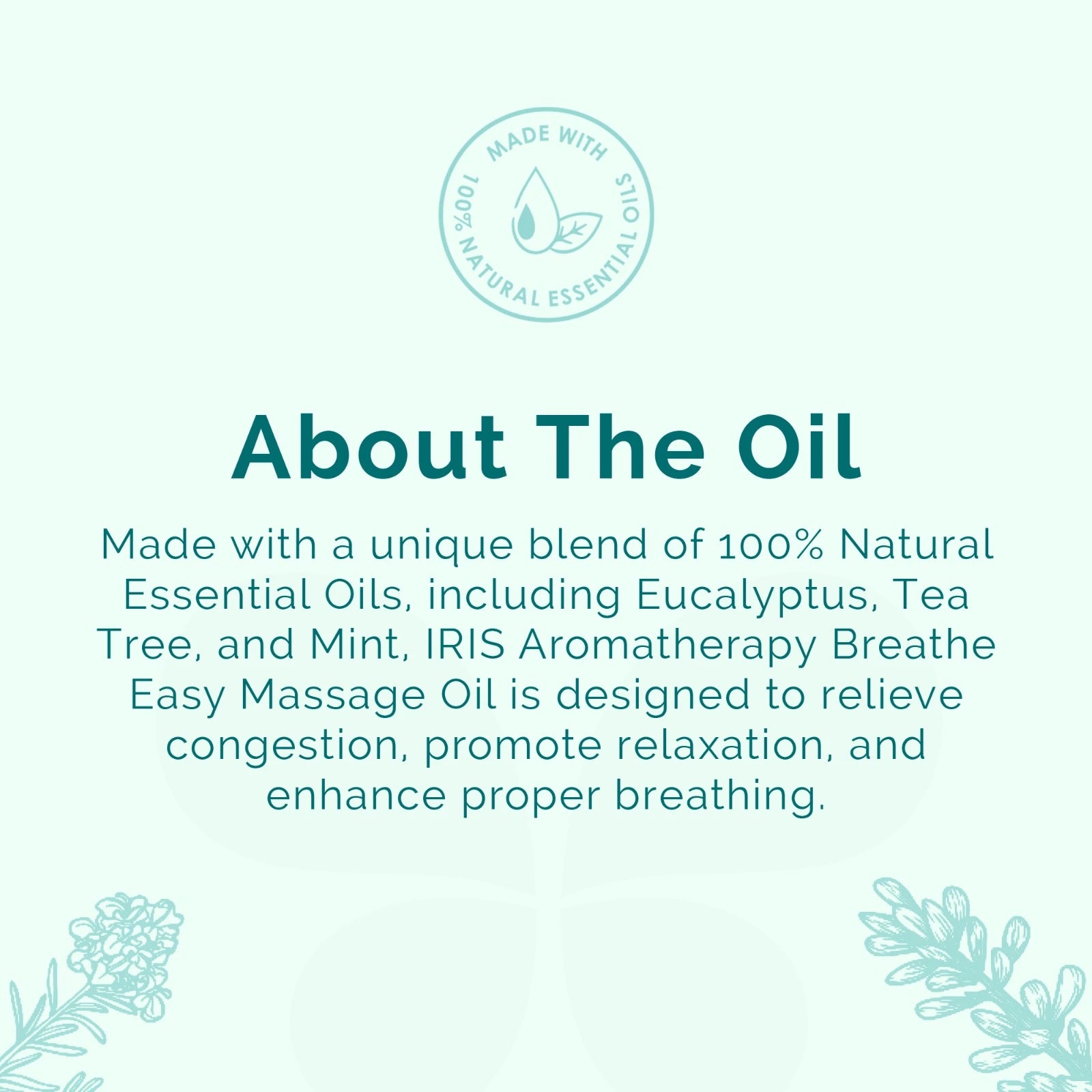 IRIS Aromatherapy Breathe Easy Massage Oil