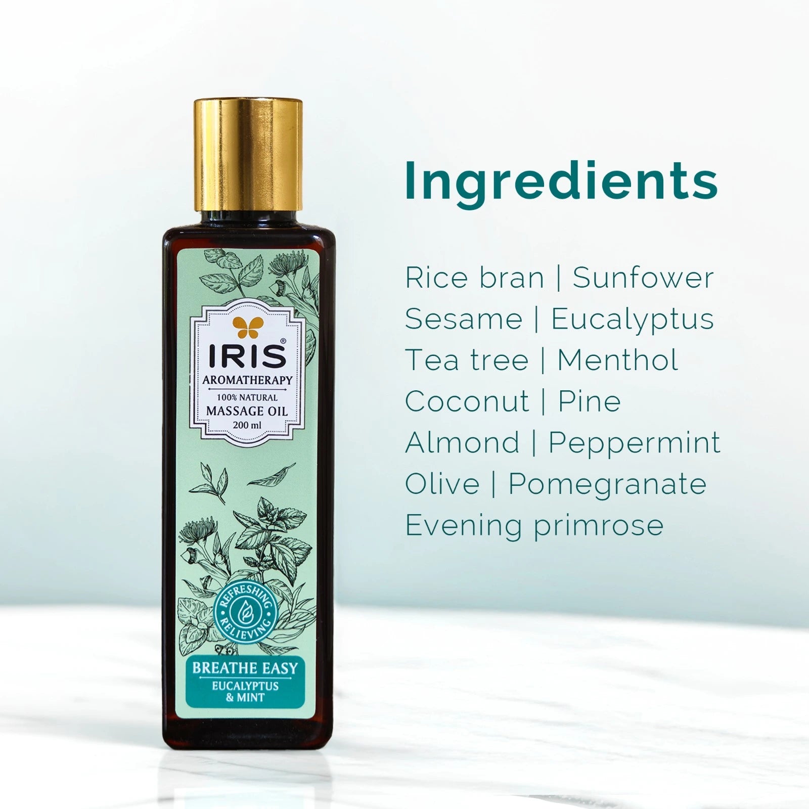 IRIS Aromatherapy Breathe Easy Massage Oil