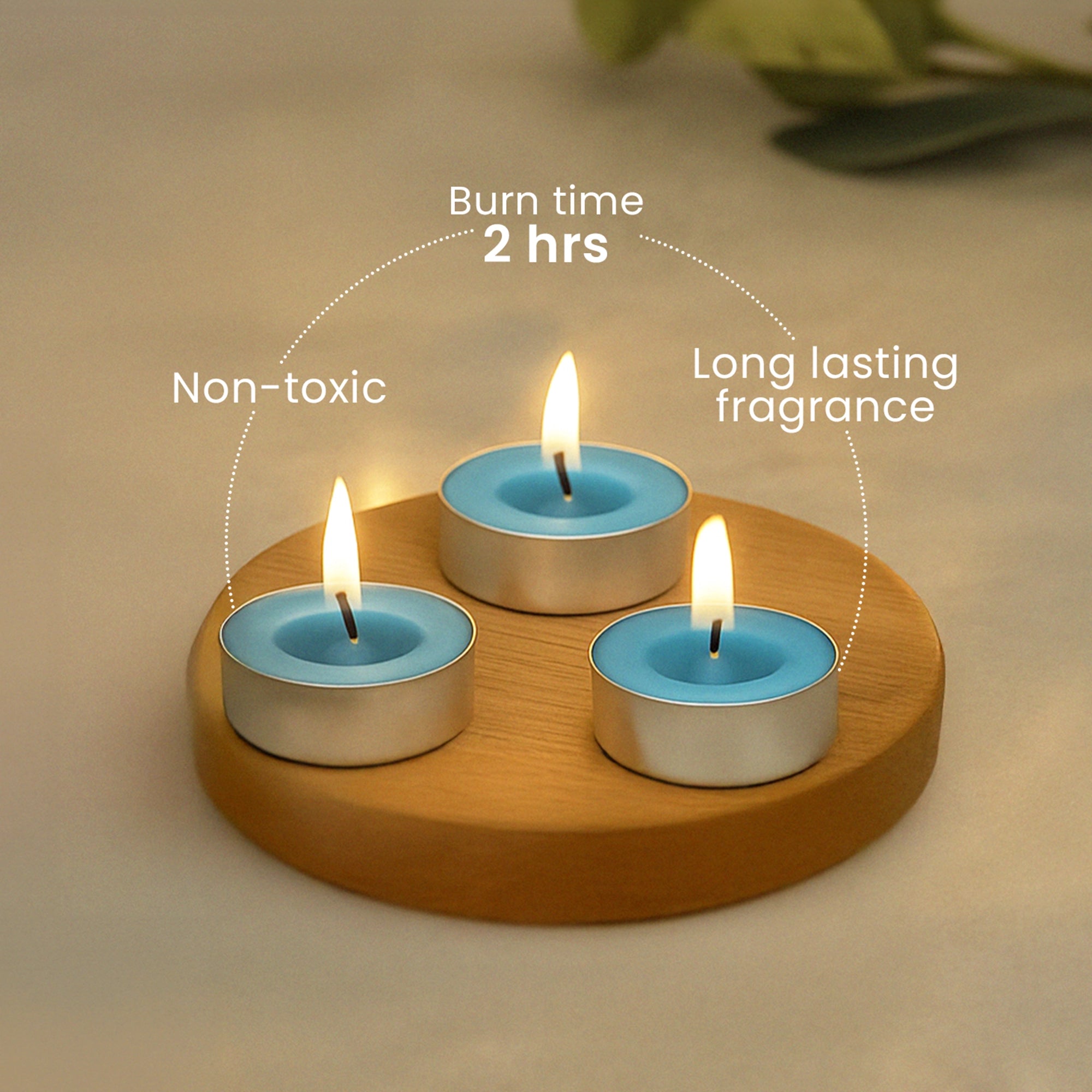 IRIS 15 Pack Fragranced Tealights - Cool Blue