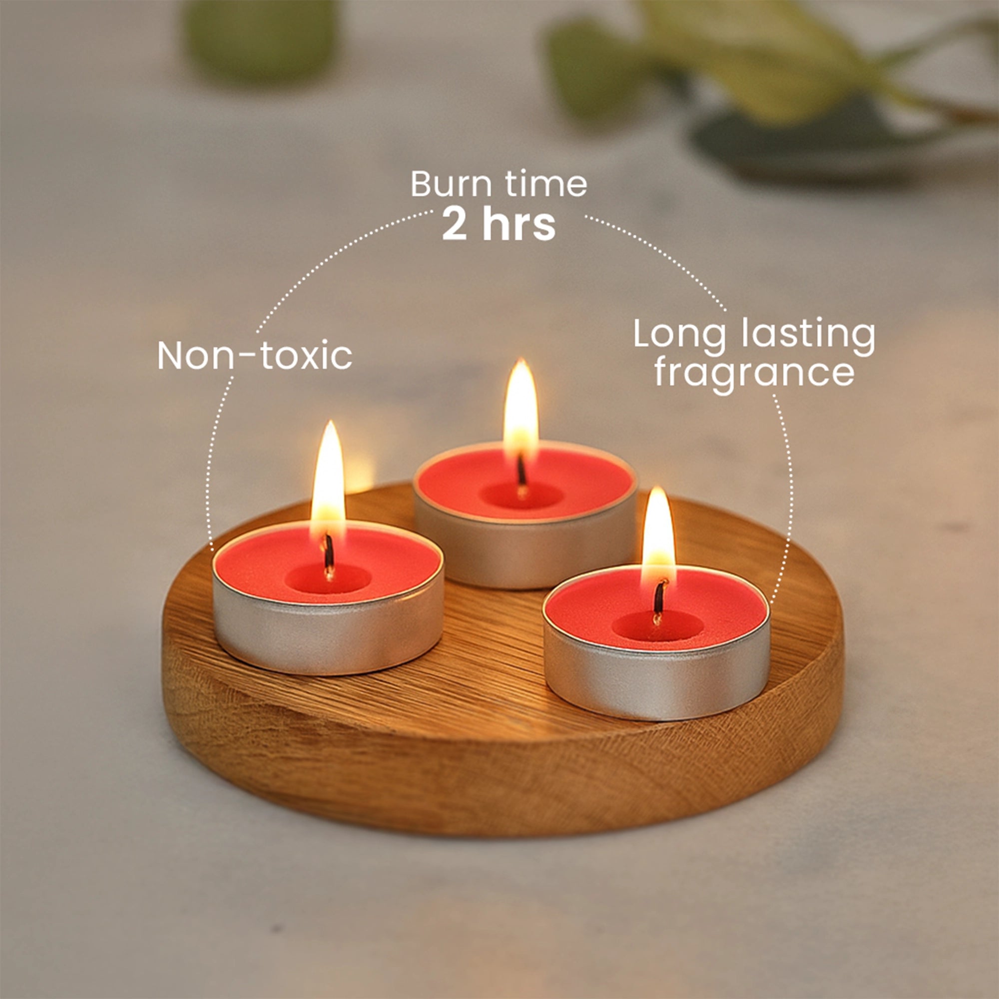 IRIS 15 Pack Fragranced Tealights - Damask Rose