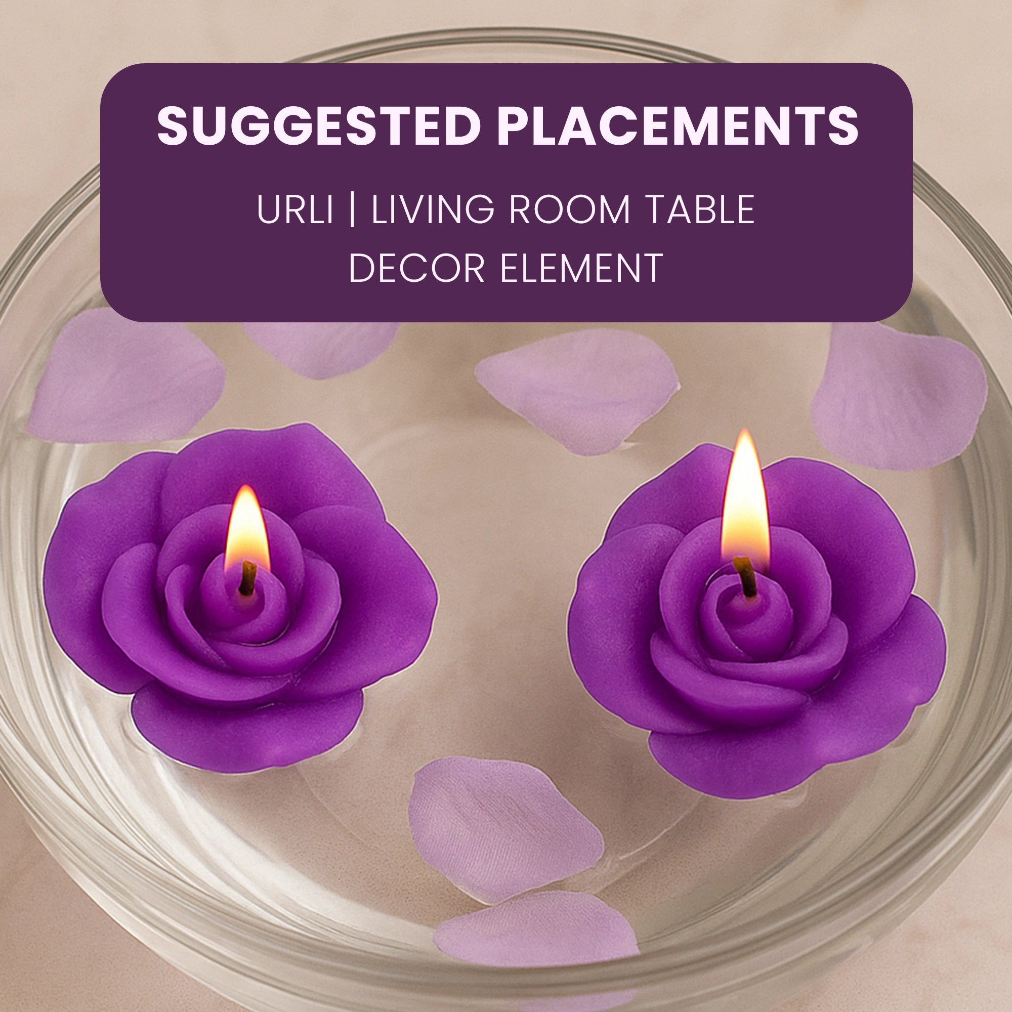 IRIS Lavender Aromatic Floating Candles