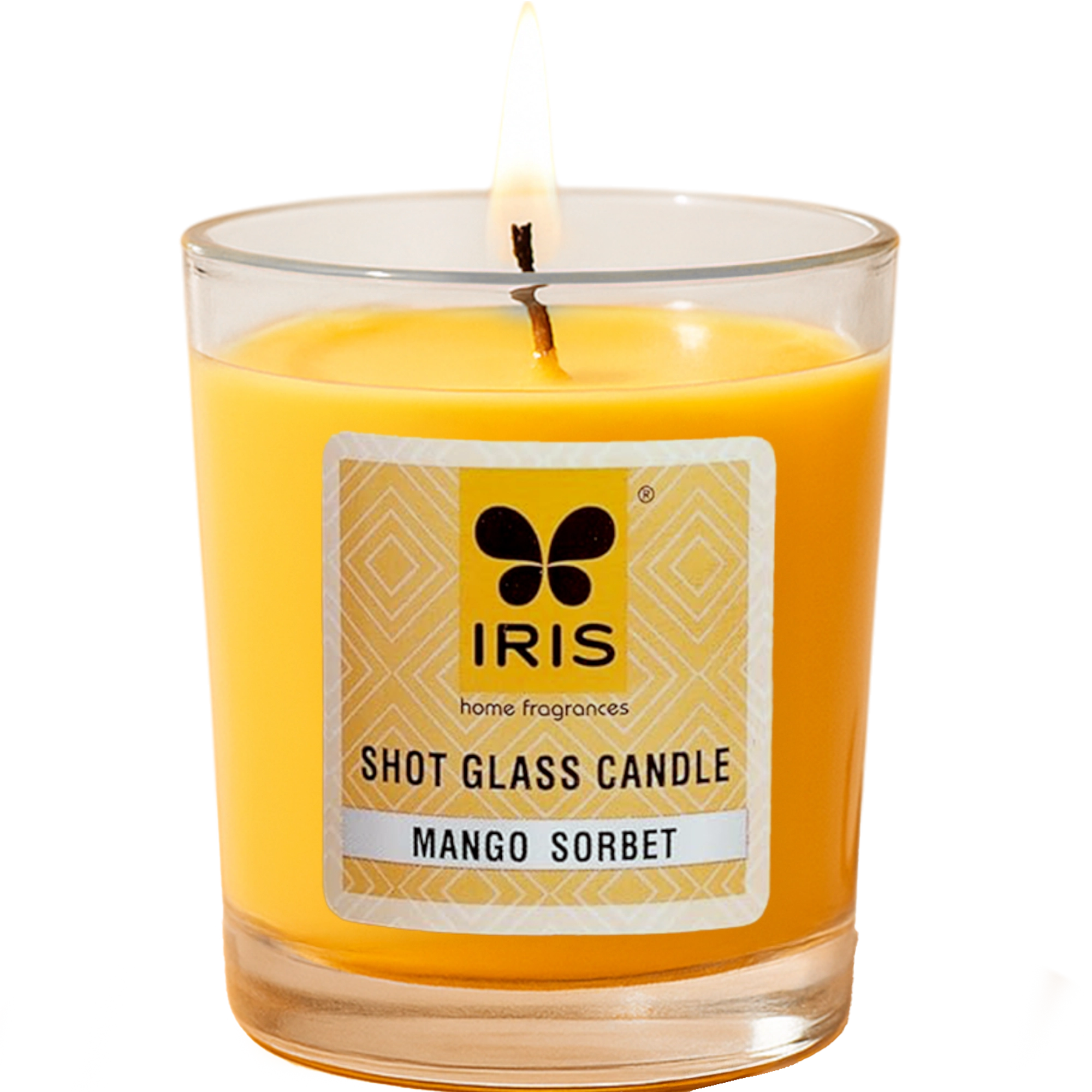 IRIS Shot Glass Candle - Mango Sorbet