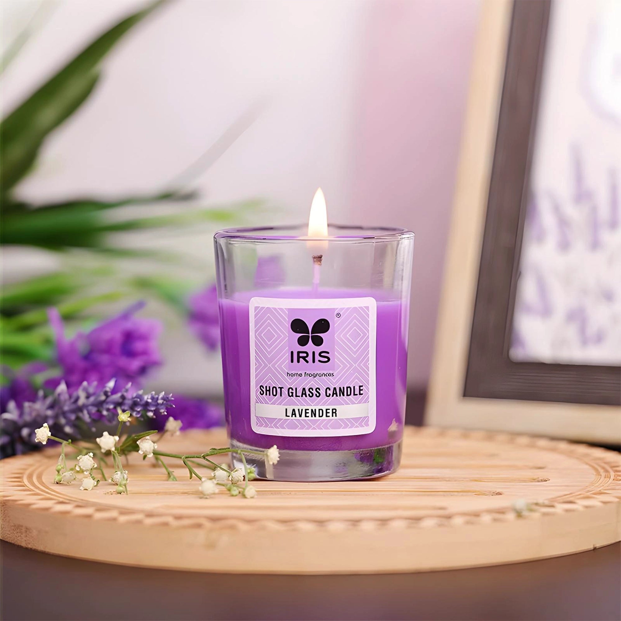 IRIS Shot Glass Scented Candle - Lavender