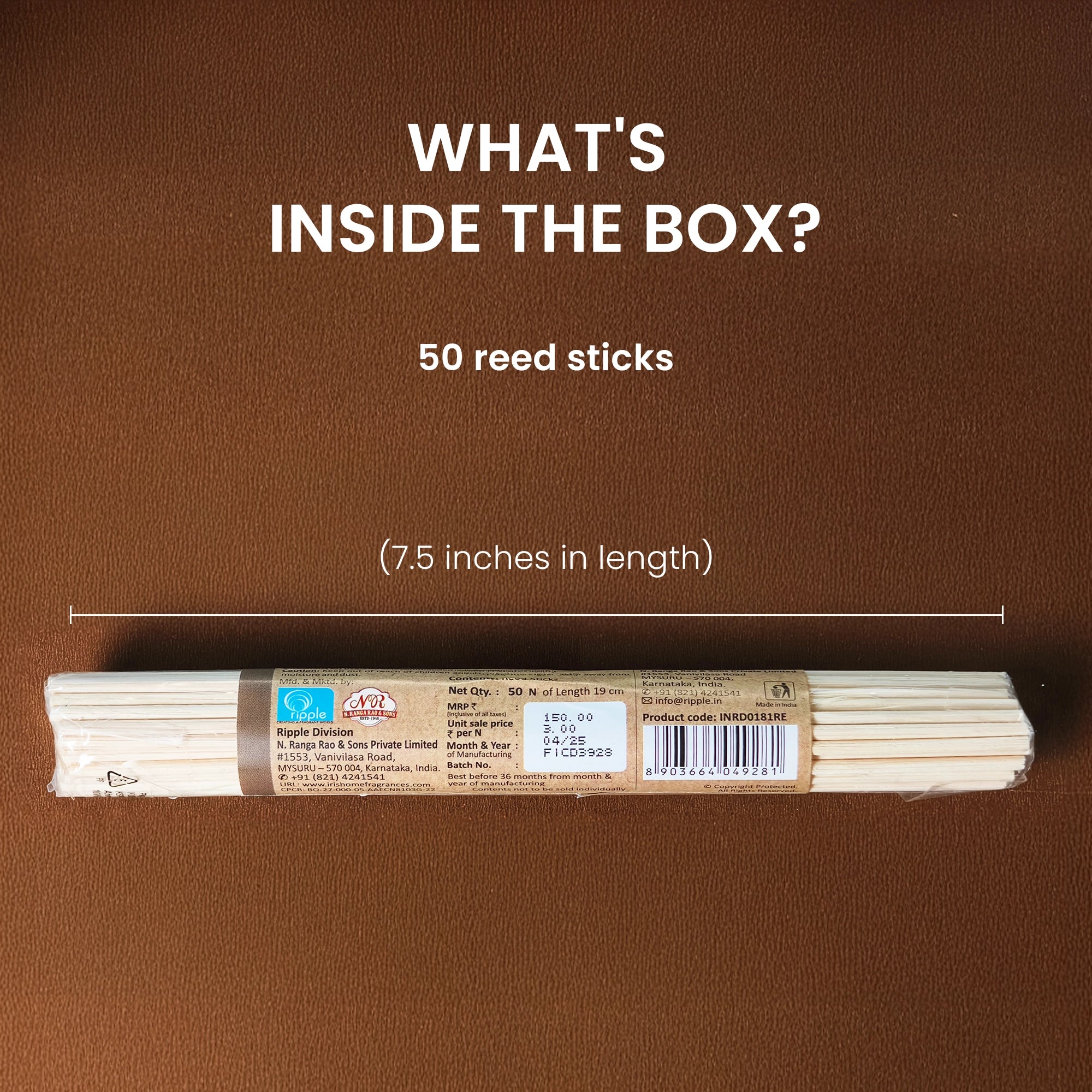 IRIS Reed Diffuser Sticks 7.5'' 181