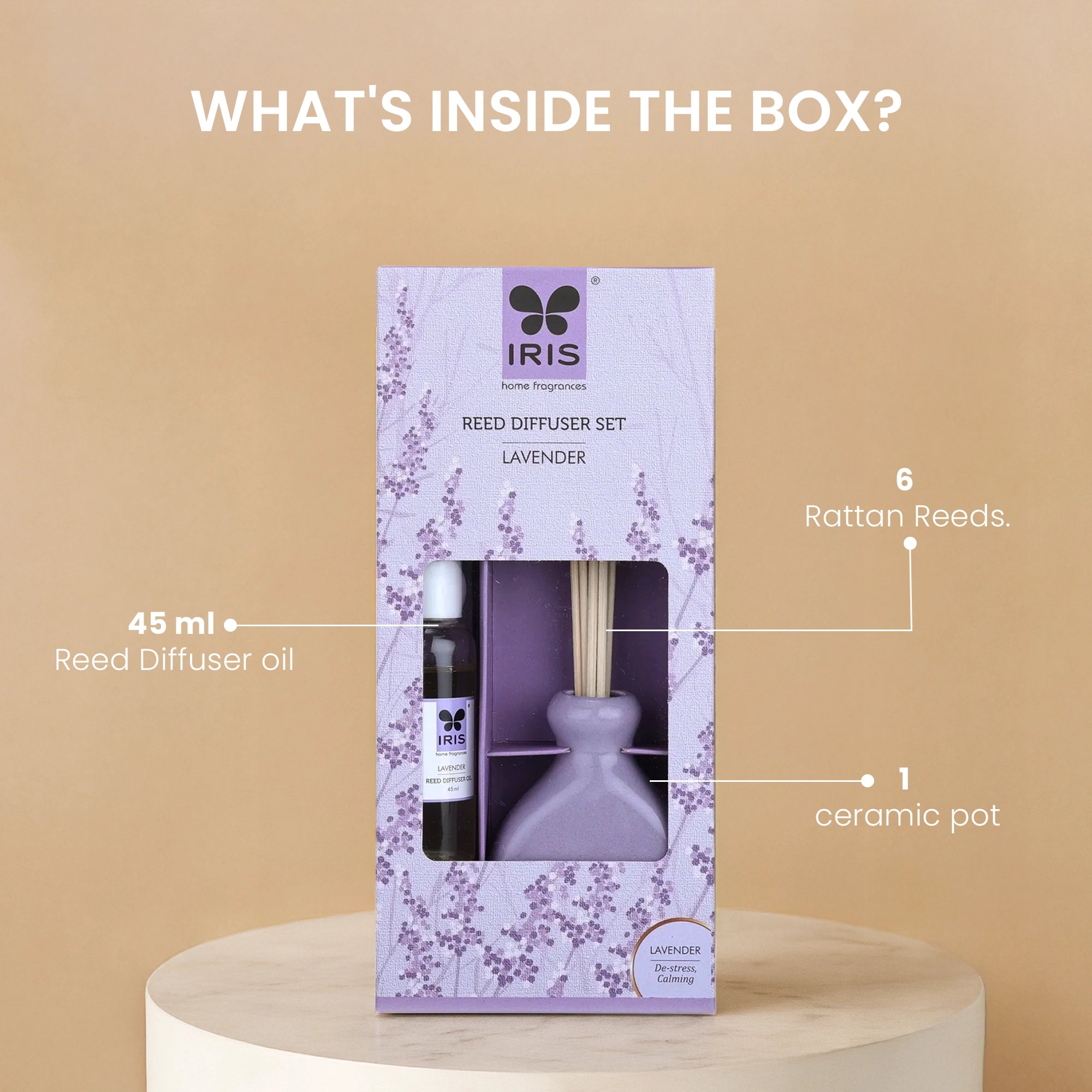 IRIS Lavender Reed Diffuser Set 194