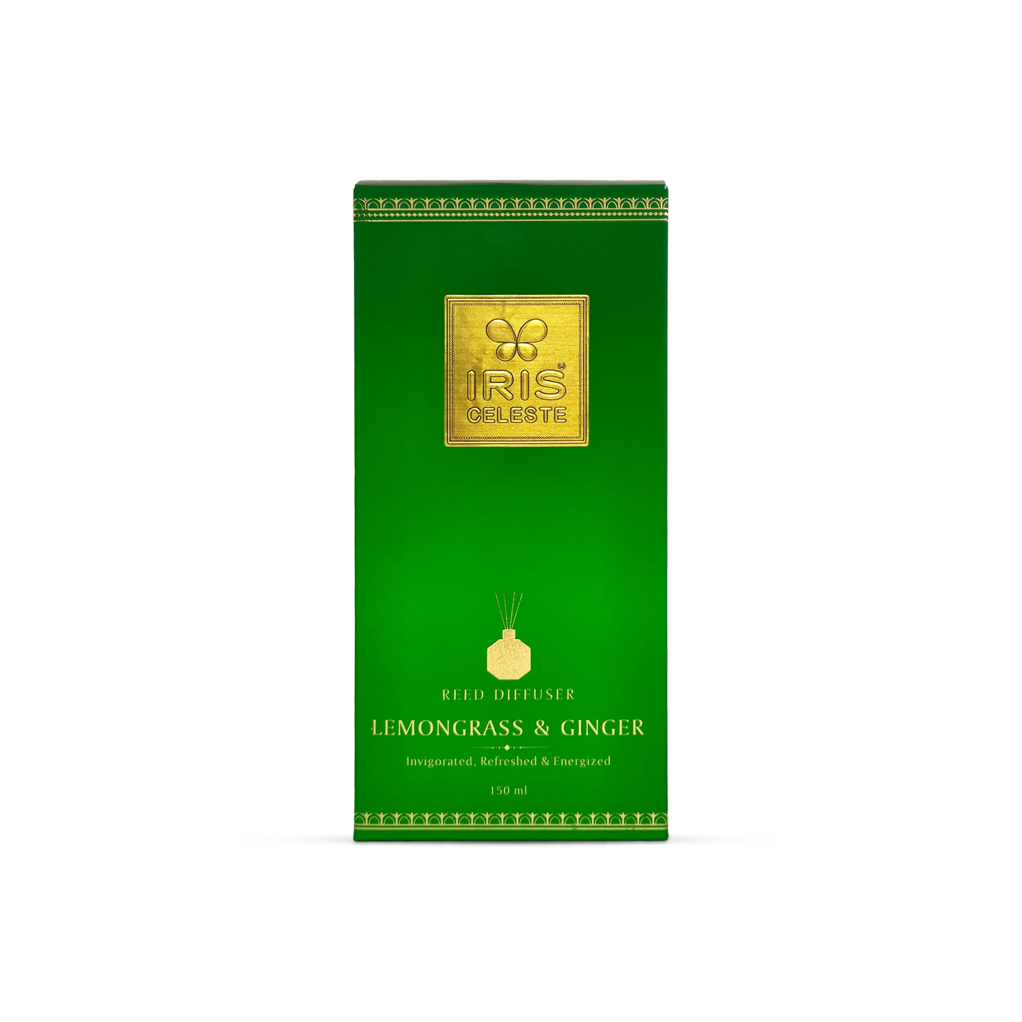 IRIS Celeste Lemon grass & Ginger Reed Diffuser Set