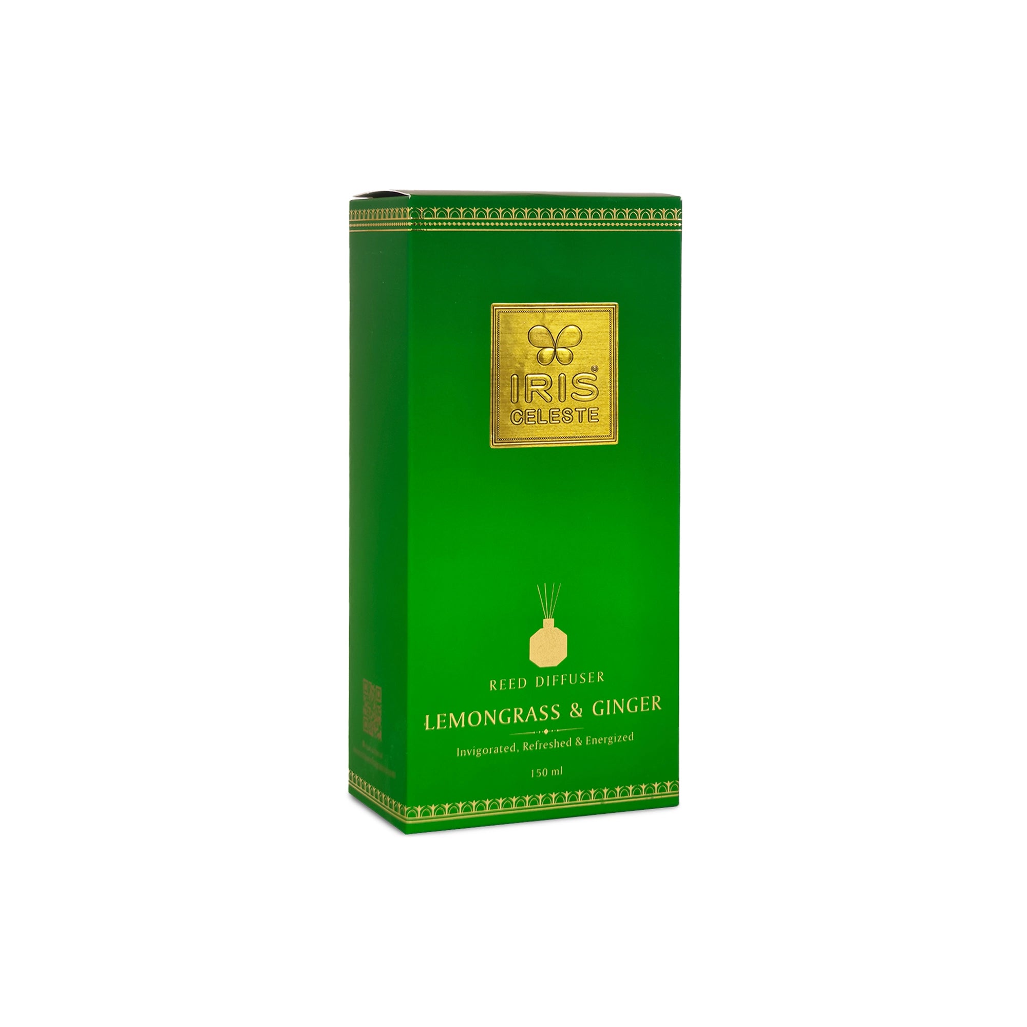 IRIS Celeste Lemon grass & Ginger Reed Diffuser Set