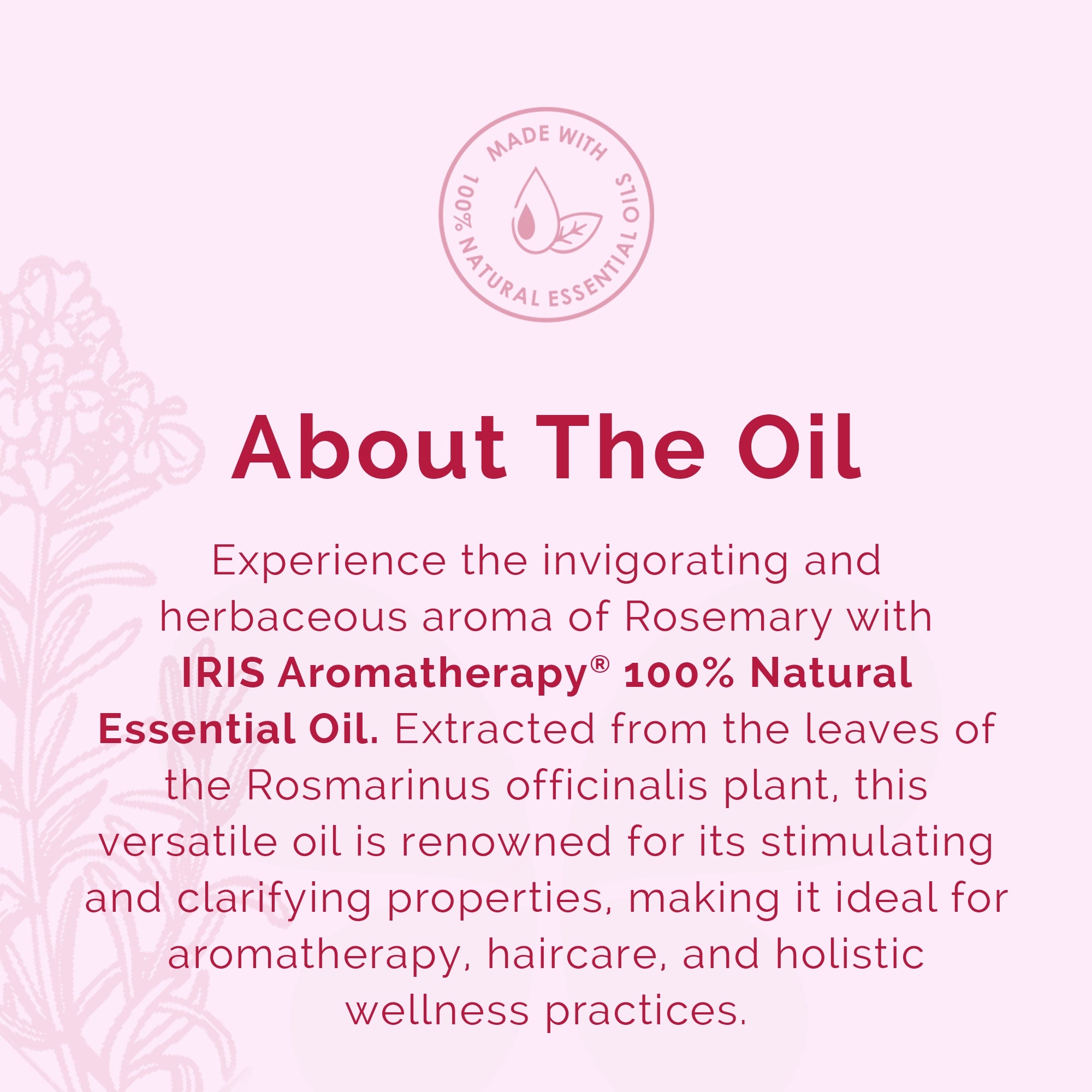 IRIS Aromatherapy Rosemary Essential Oil