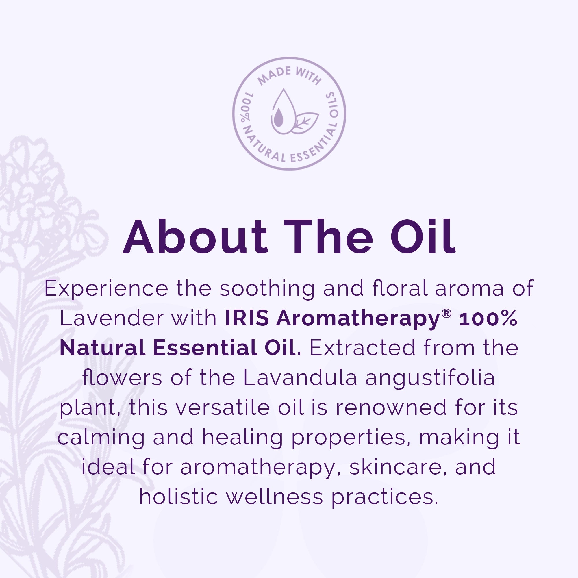 Lavender Essential Oil by IRIS Aromatherapy