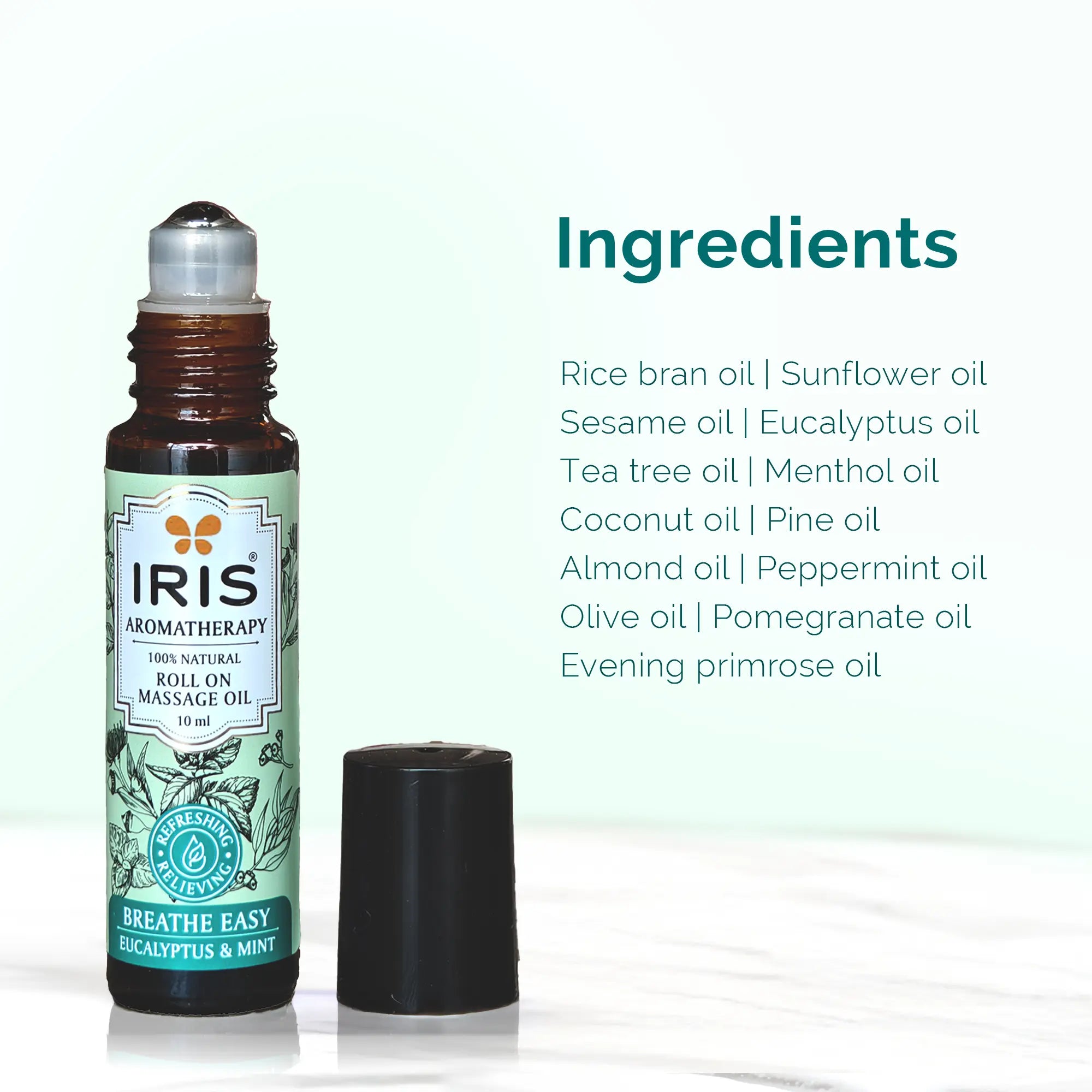 IRIS Aromatherapy Roll On Massage Oil for Easy Breathe