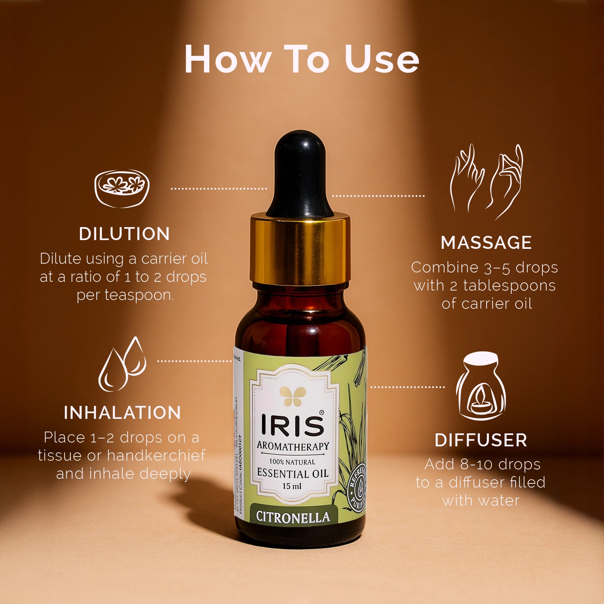IRIS Aromatherapy Citronella Essential Oil