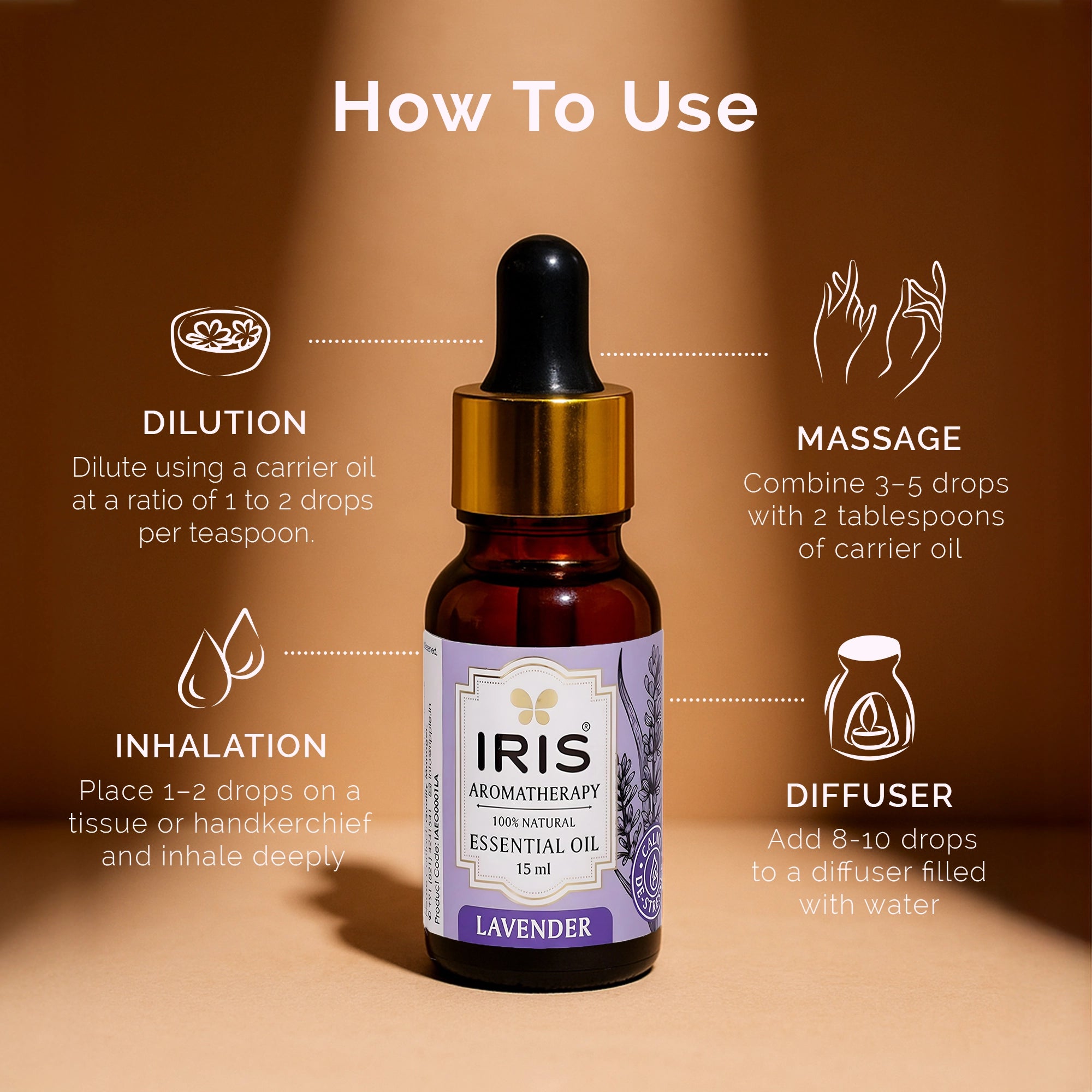 Lavender Essential Oil by IRIS Aromatherapy
