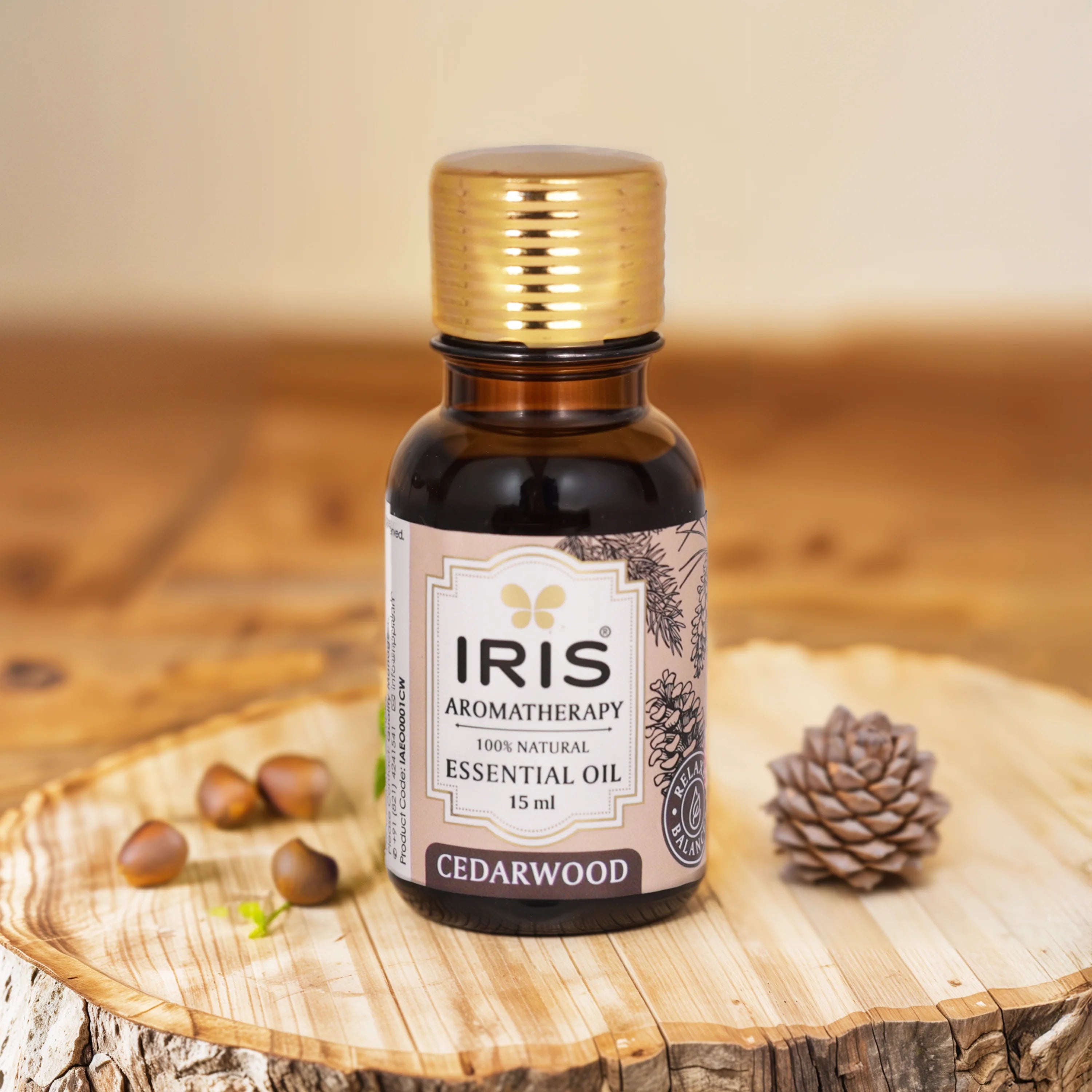 IRIS Aromatherapy Cedarwood Essential Oil