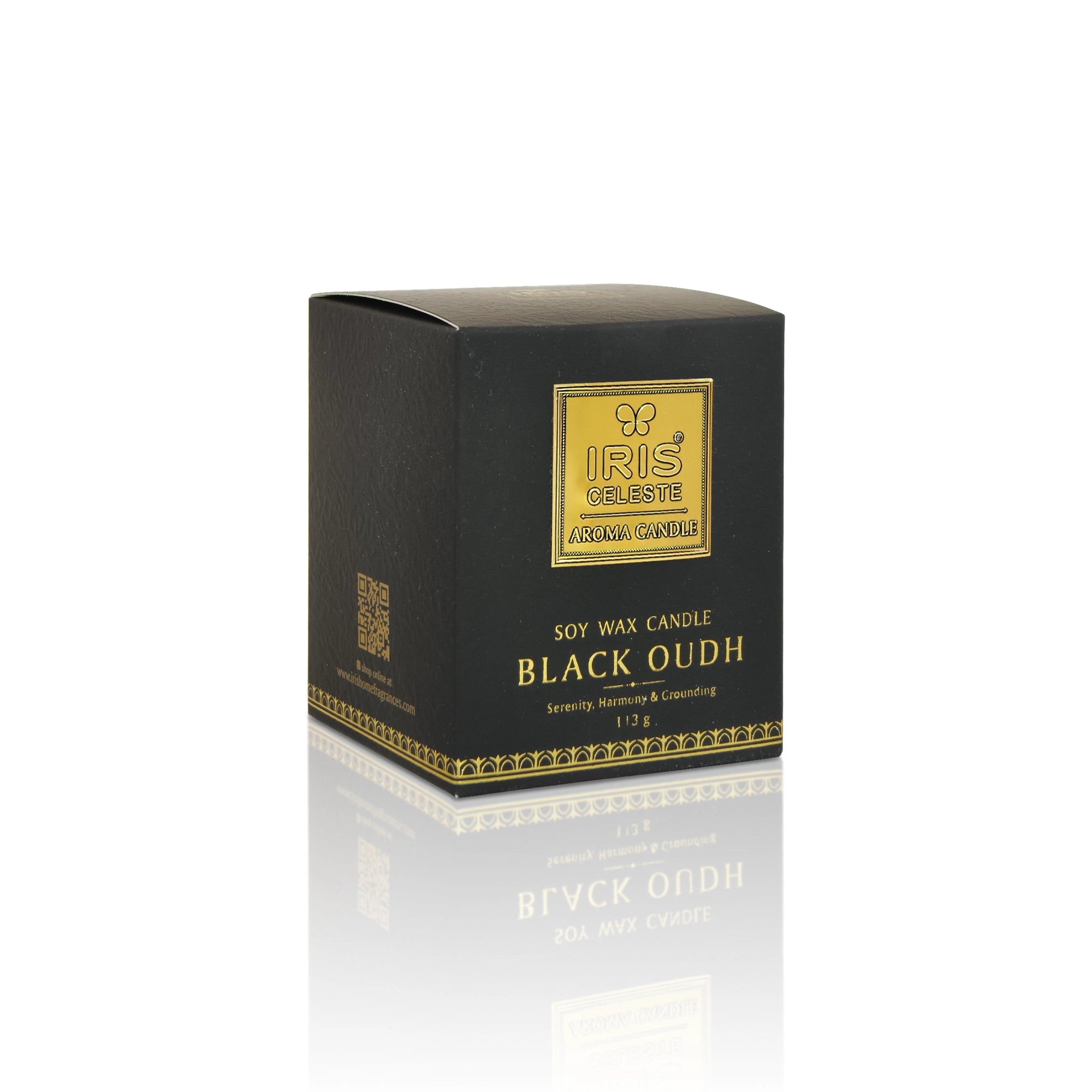IRIS Celeste Soy Wax Aroma Candle - Black Oudh