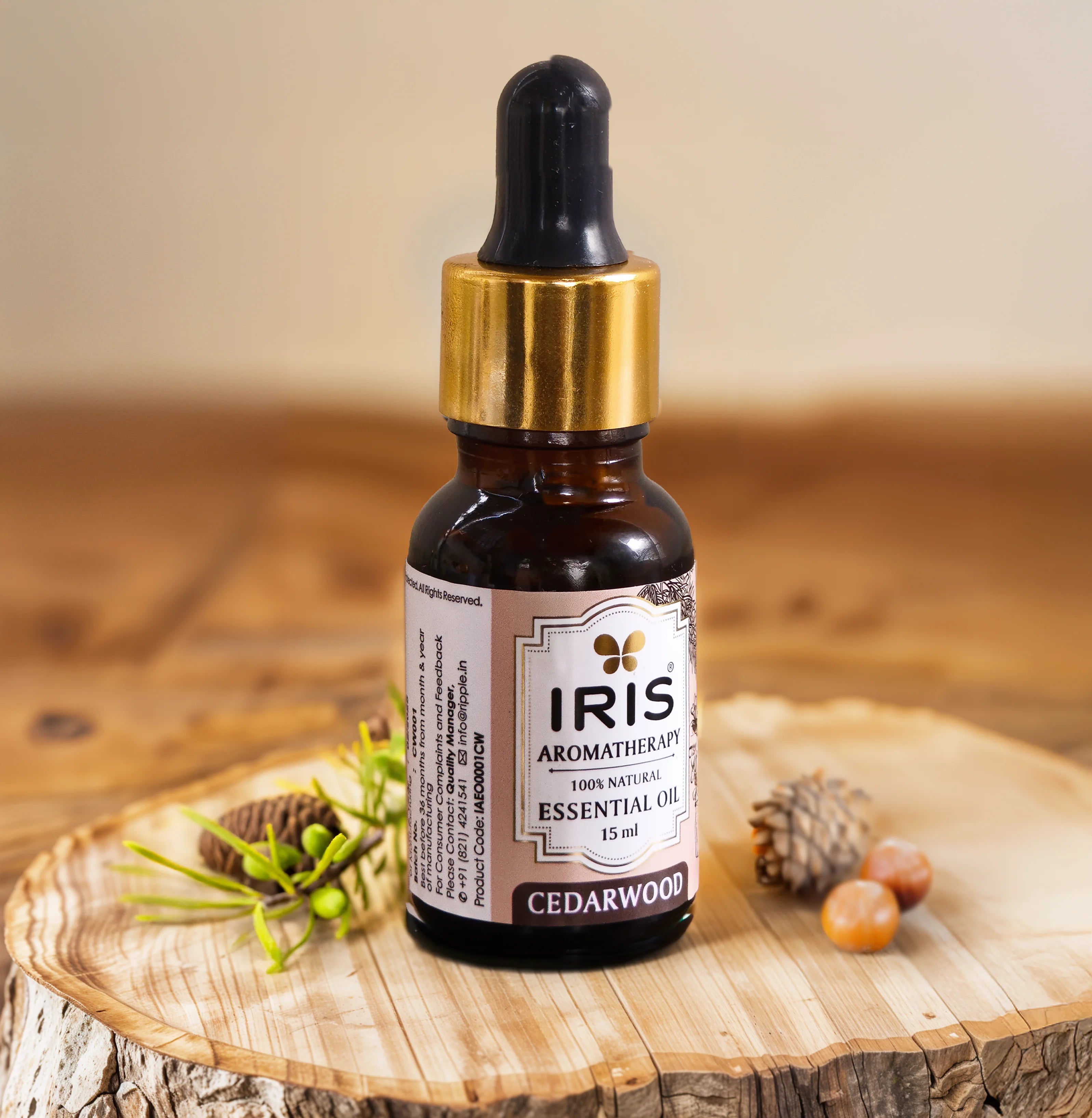 IRIS Aromatherapy Cedarwood Essential Oil