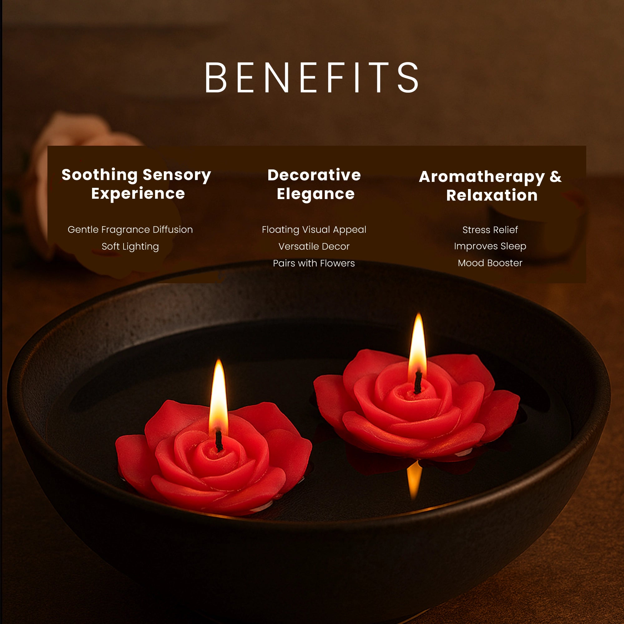 IRIS Damask Rose Aromatic Floating Candles