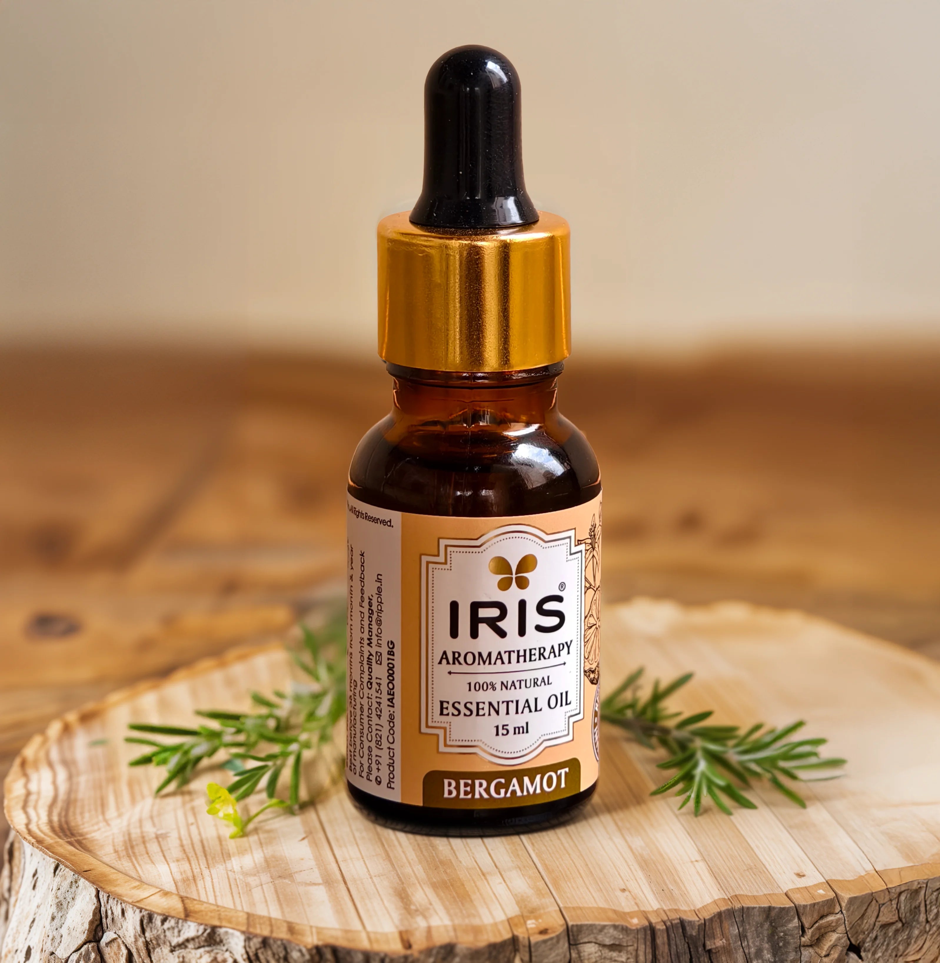 IRIS Aromatherapy Bergamot Essential Oil