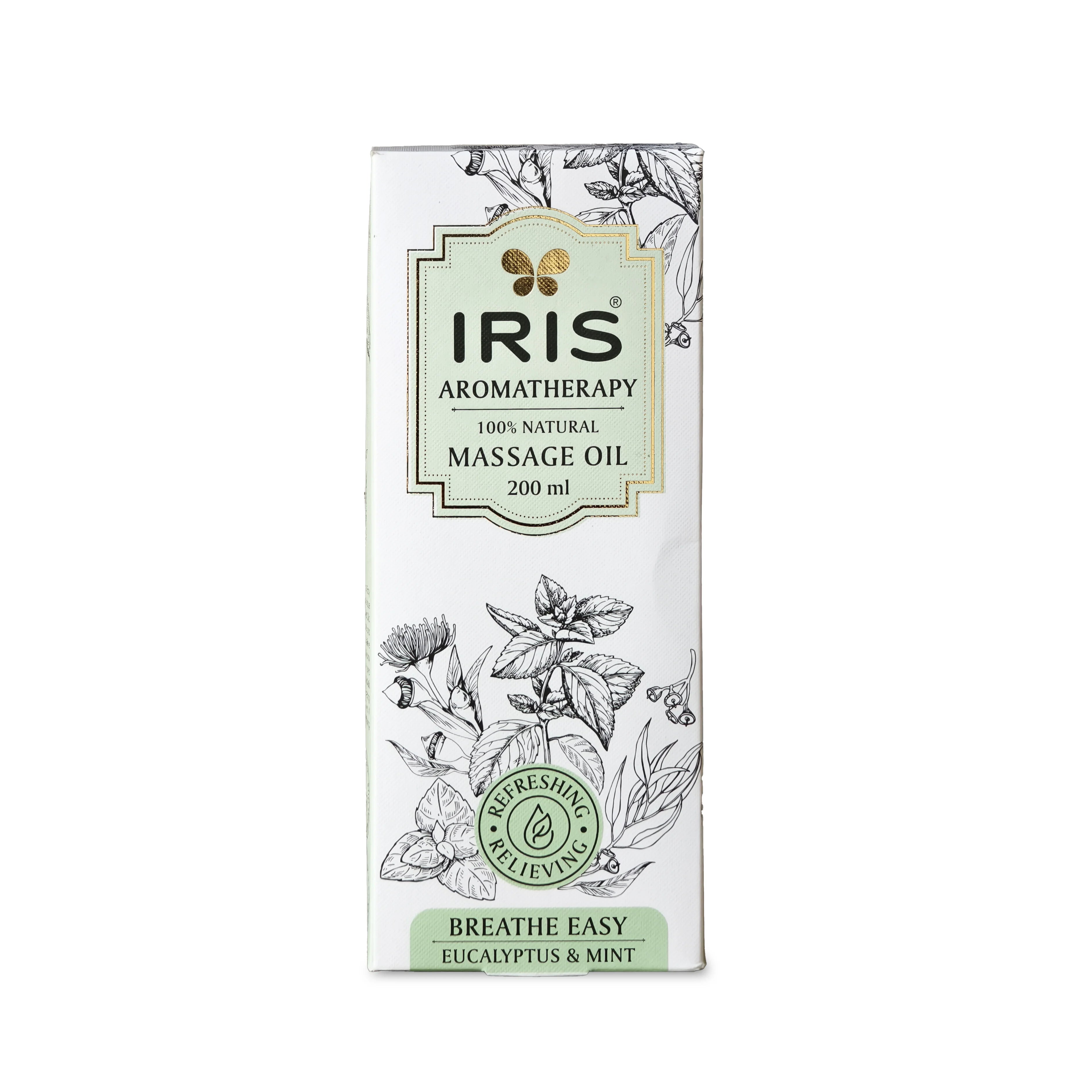 IRIS Aromatherapy Breathe Easy Massage Oil