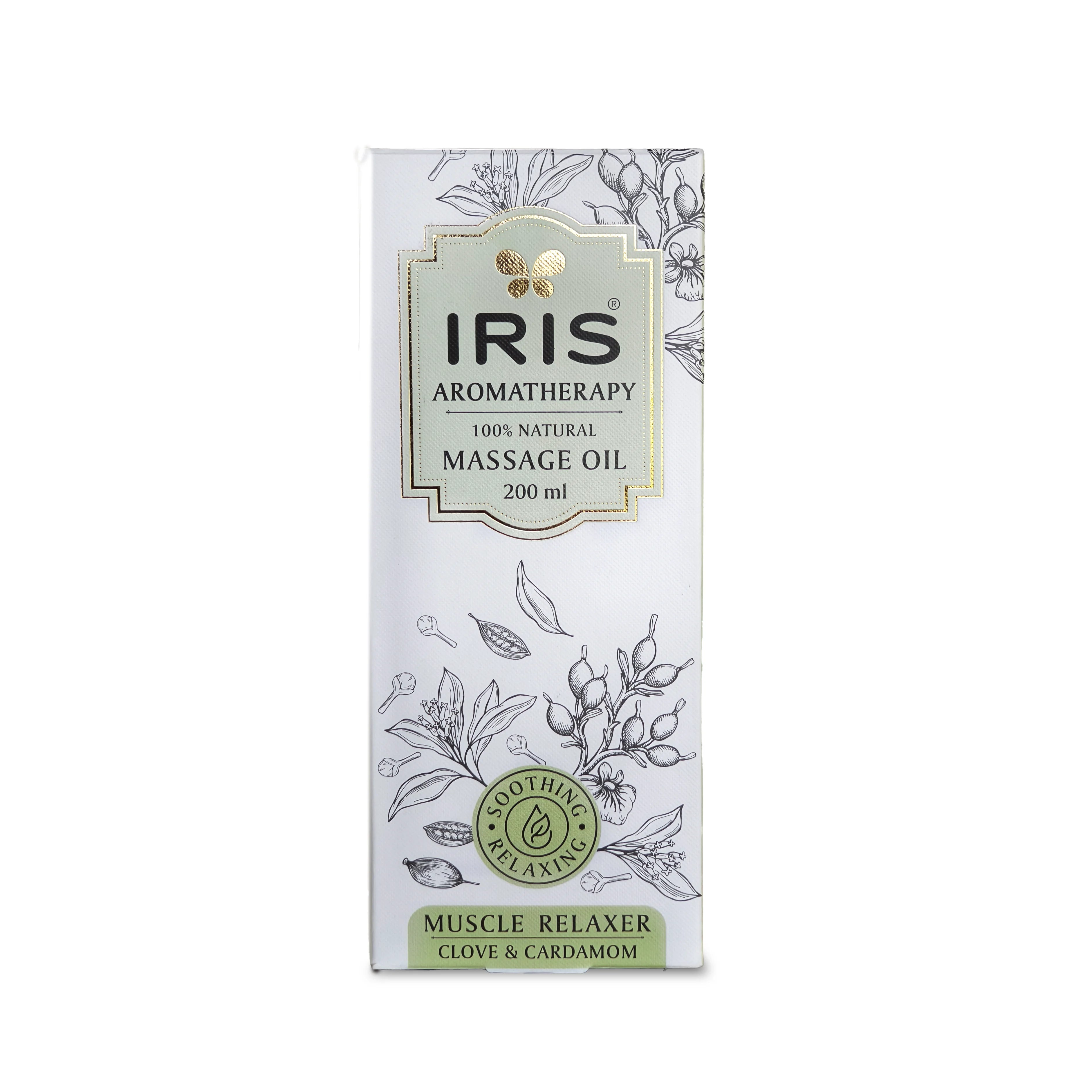 IRIS Aromatherapy Muscle Relaxant Massage Oil