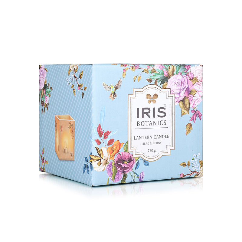 IRIS Botanics Wax Lantern Candle - Lilac & Peony