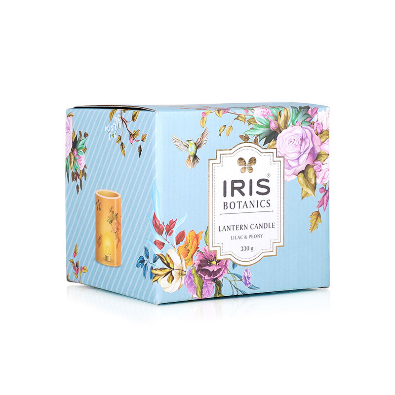 IRIS Botanics Wax Lantern candle - Lilac & Peony