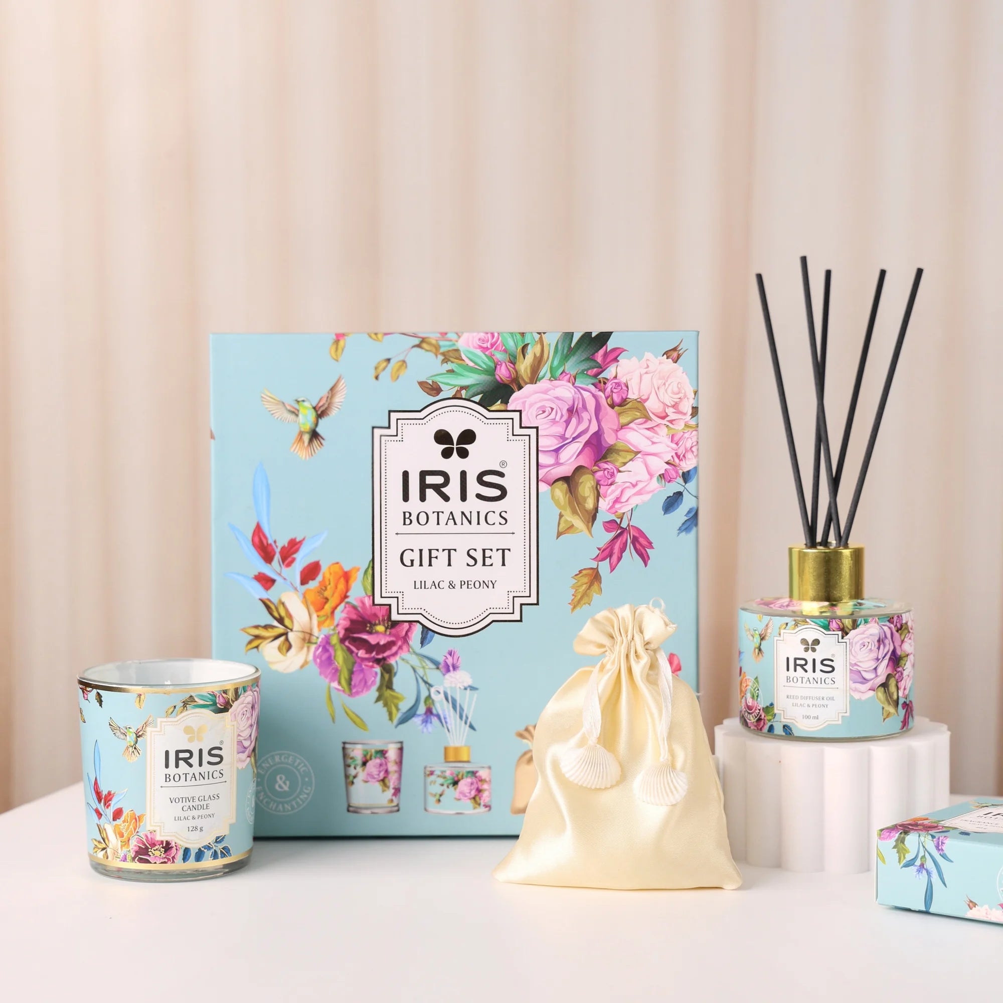 IRIS BOTANICS LILAC & PEONY GIFT BOX IRIS Home Fragrances