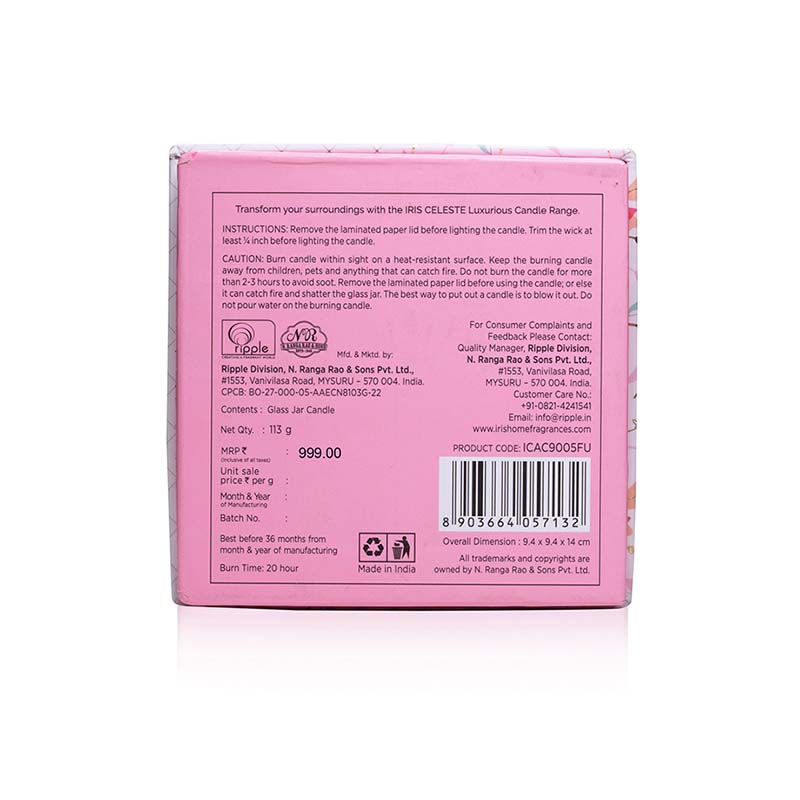 IRIS Fleur Bell Jar Candle