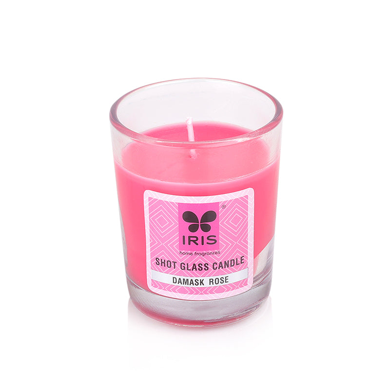 IRIS Shot Glass Candle - Damask Rose