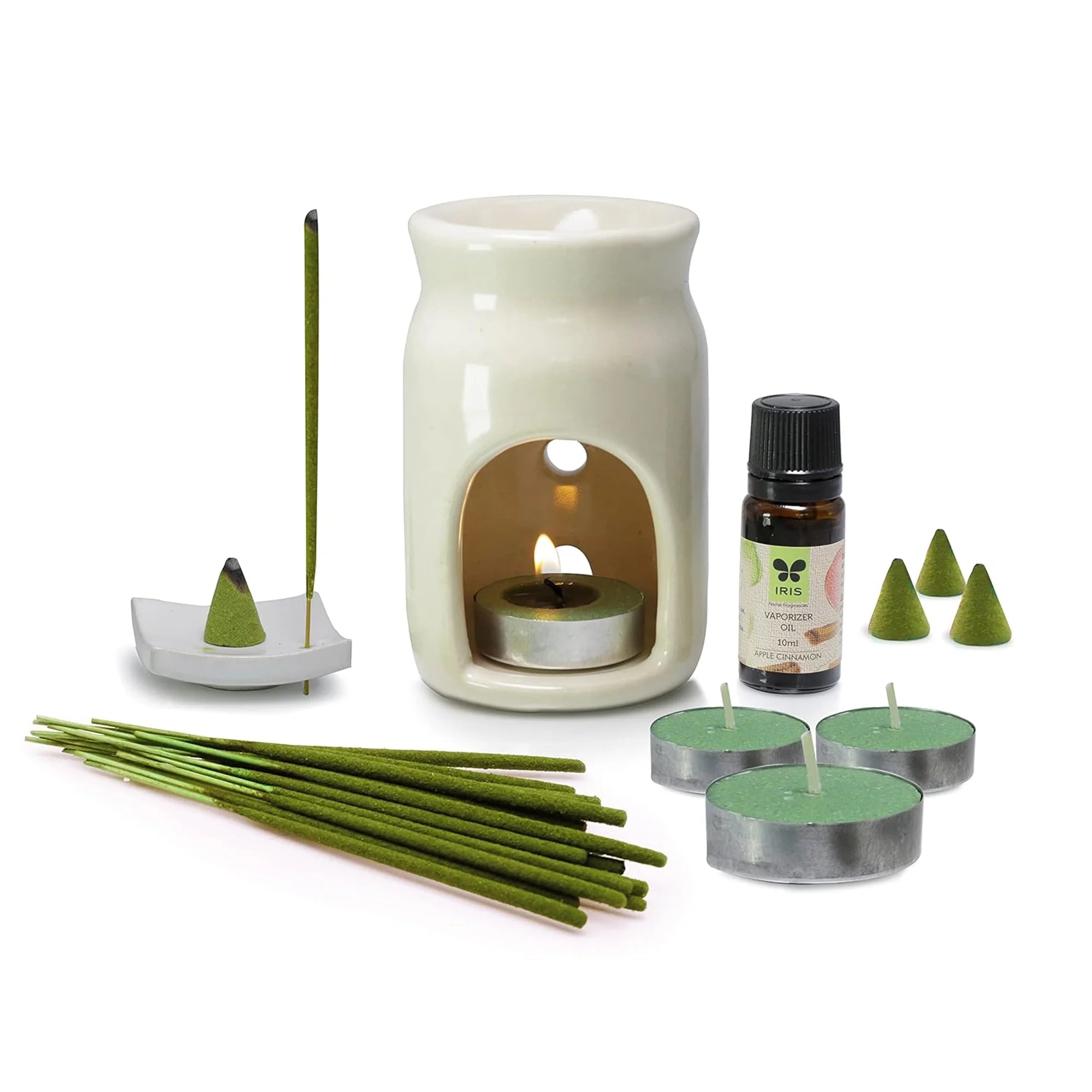 IRIS Ceramic Apple Cinnamon Fragrant Gift Pack