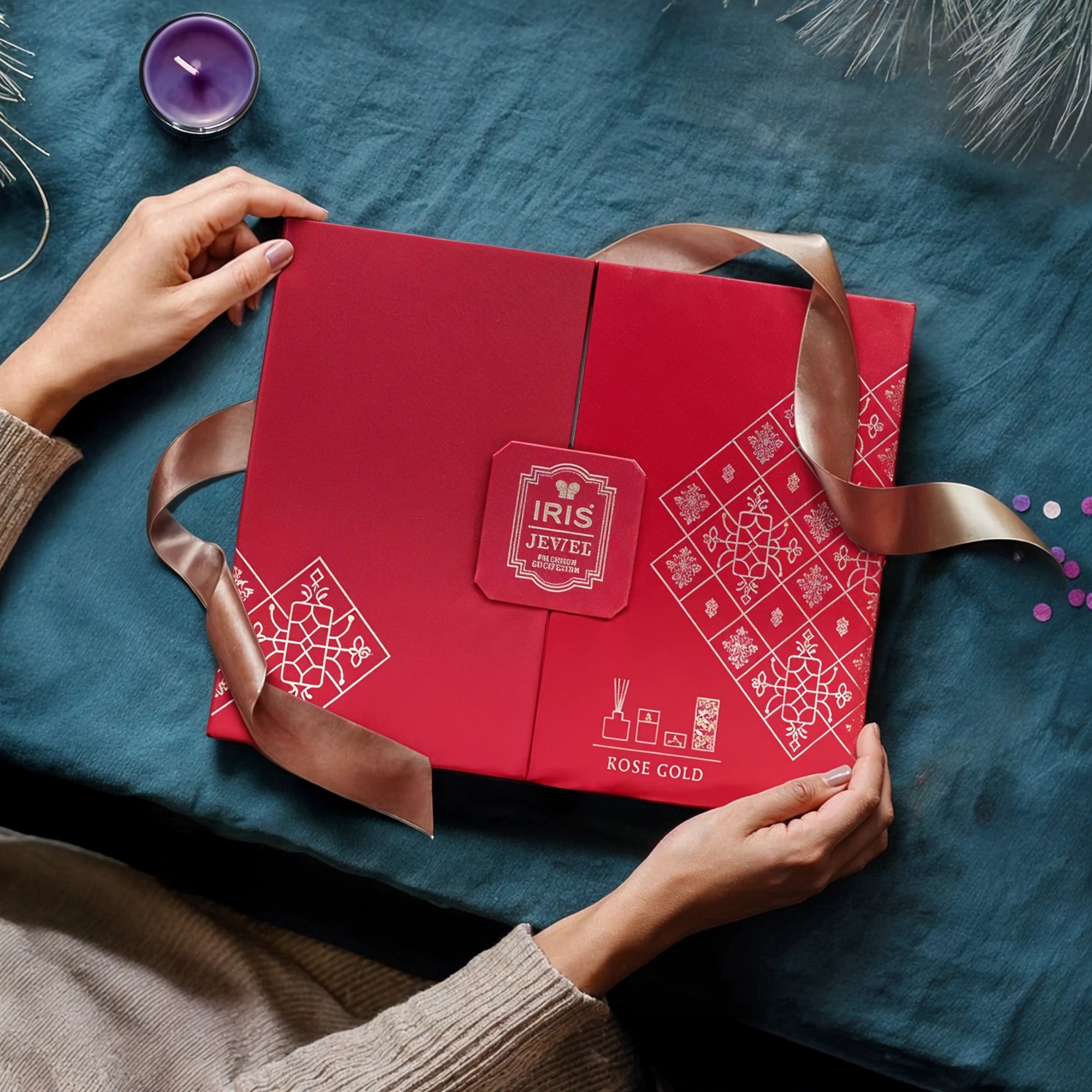 IRIS Jewel Rose Gold Fragranced Premium Gift Set