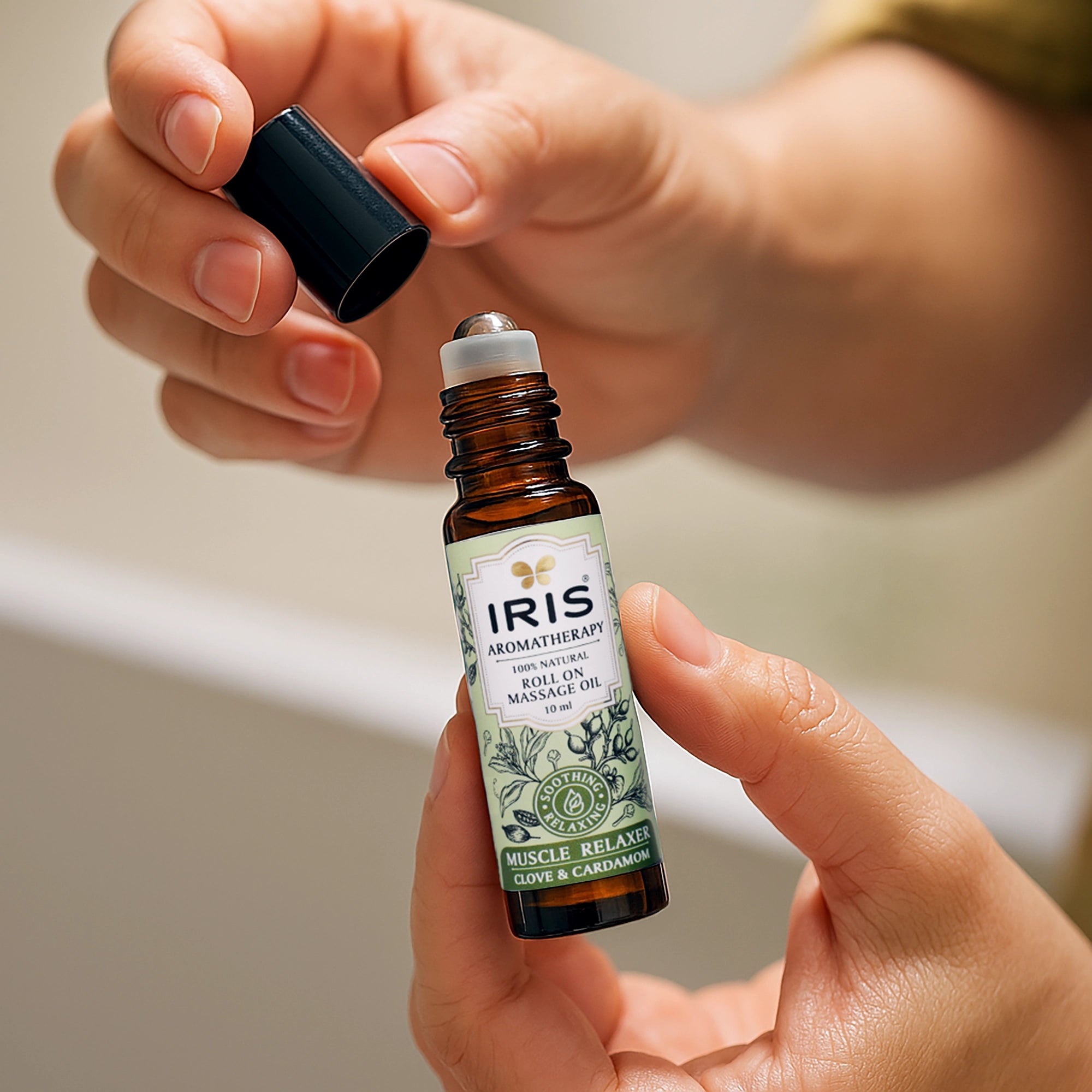 IRIS Aromatherapy Roll On Massage oil for Muscle Relaxation