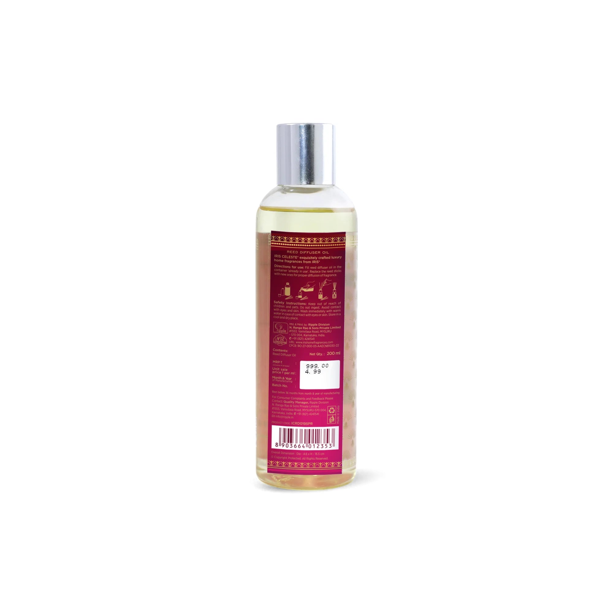 IRIS Celeste Peony & Rose Reed Diffuser Oil 200ml