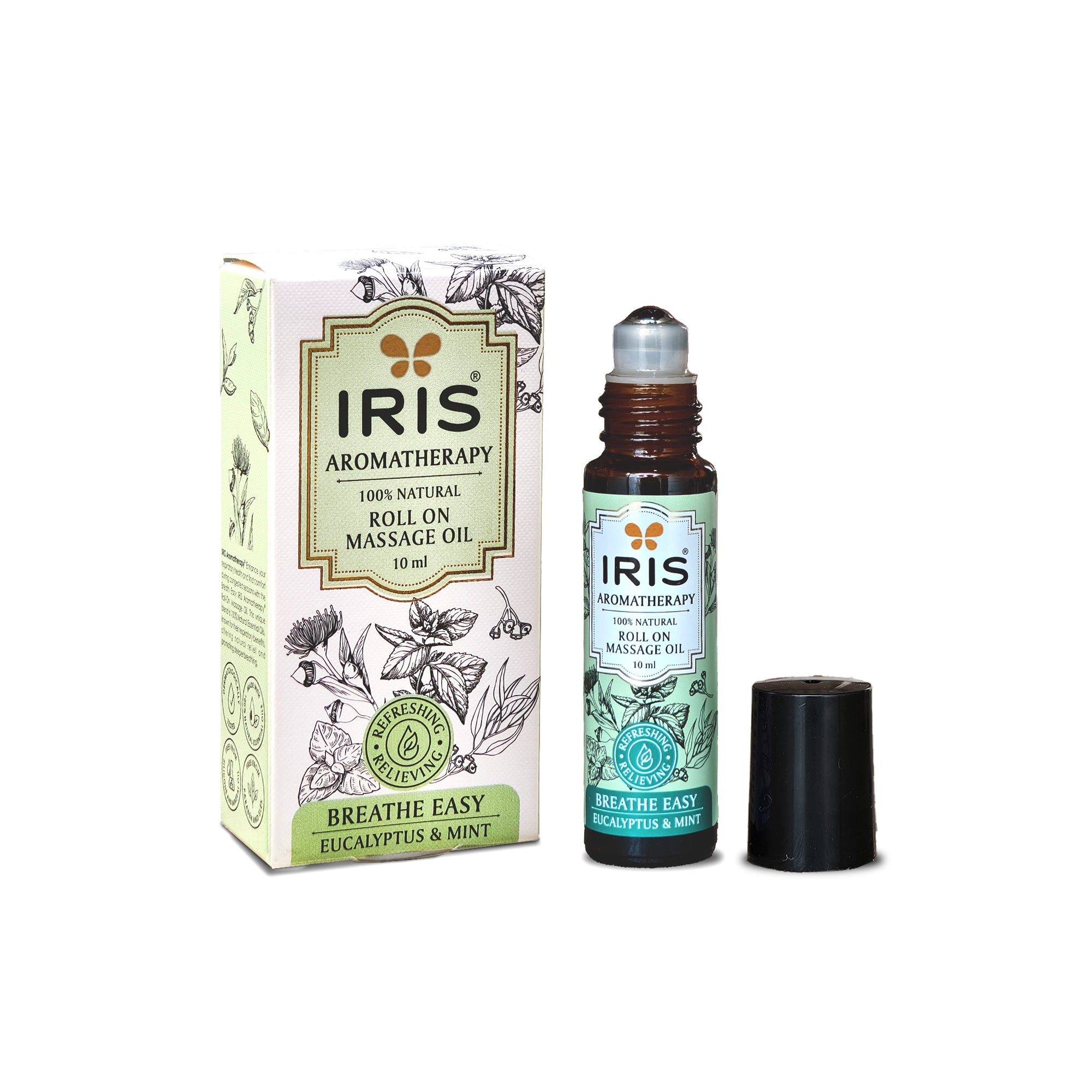 IRIS Aromatherapy Roll On Massage Oil for Easy Breathe