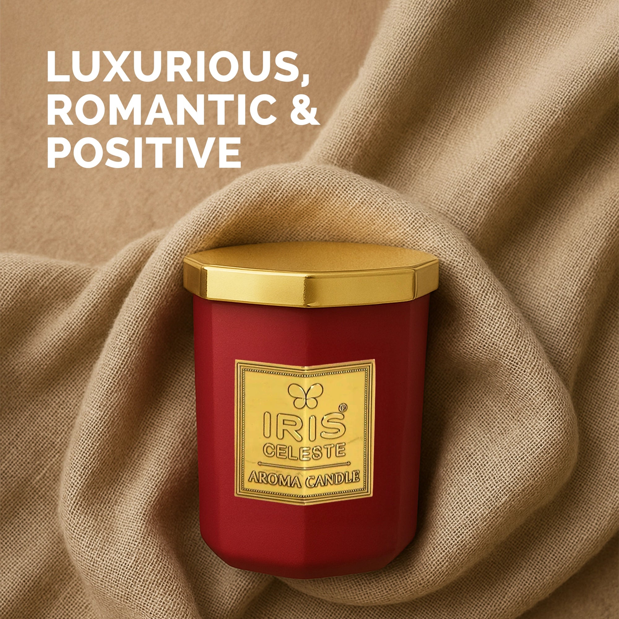 IRIS Celeste Soy Wax Aroma Candle - Rose Gold