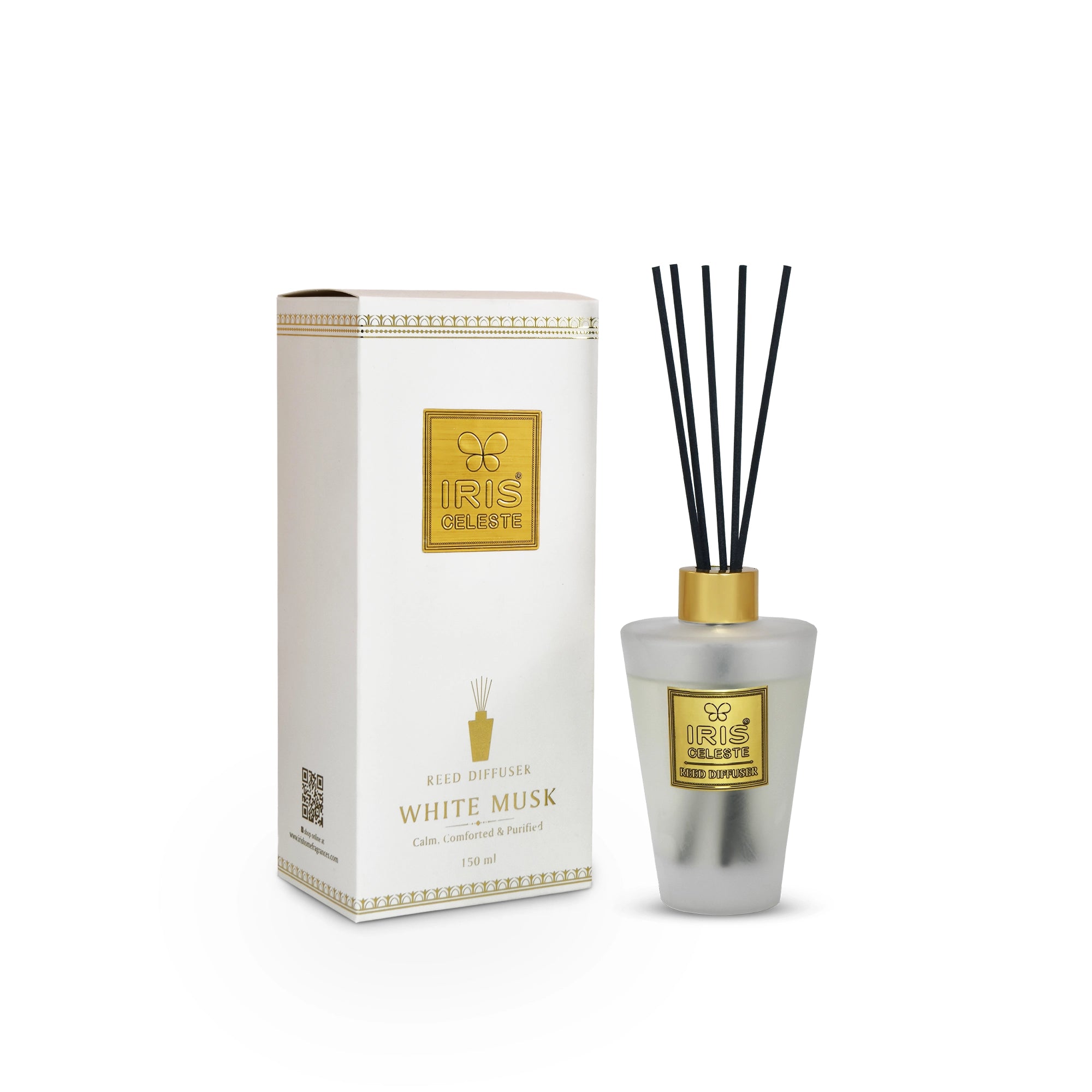 IRIS Celeste White Musk Reed Diffuser Set