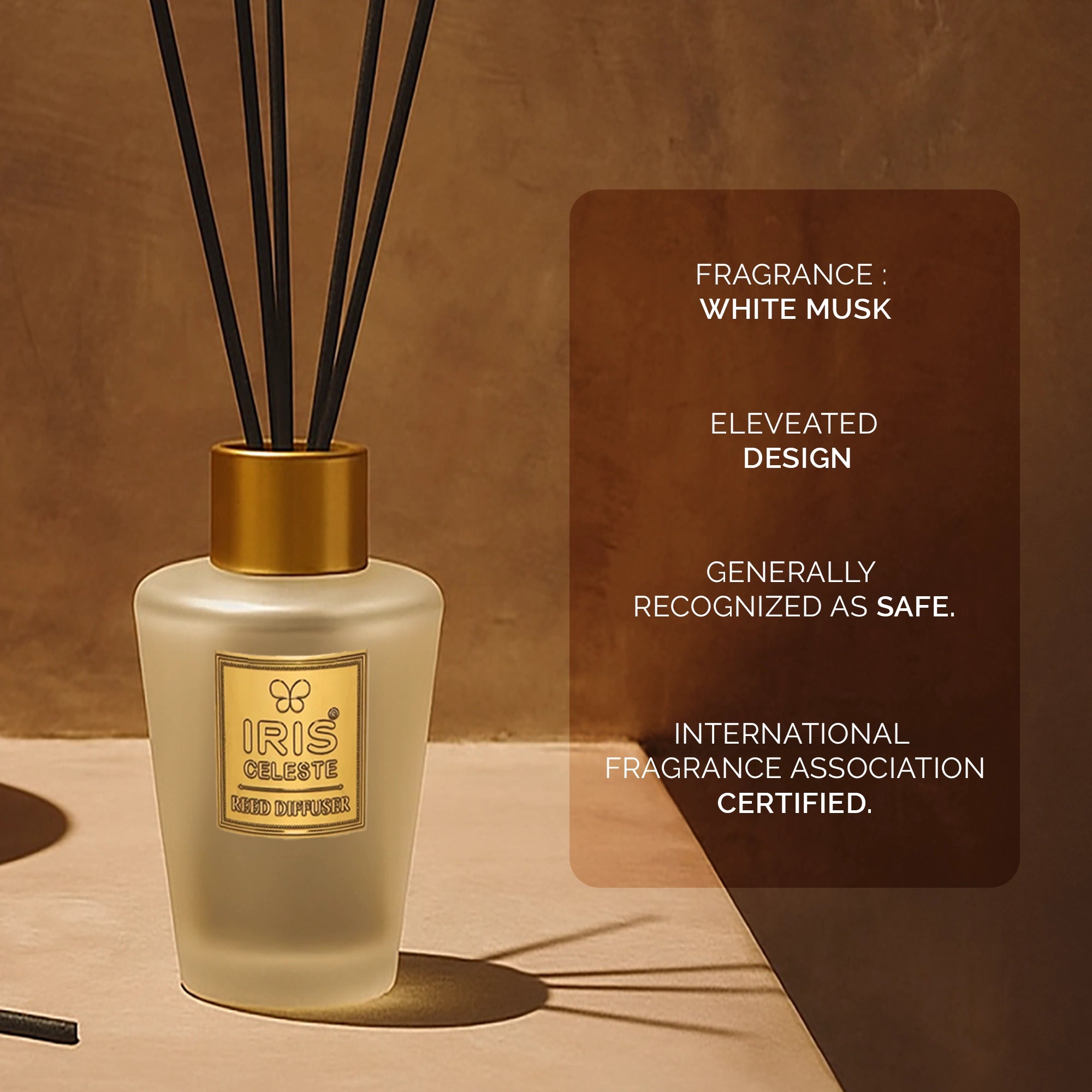 IRIS Celeste White Musk Reed Diffuser Set