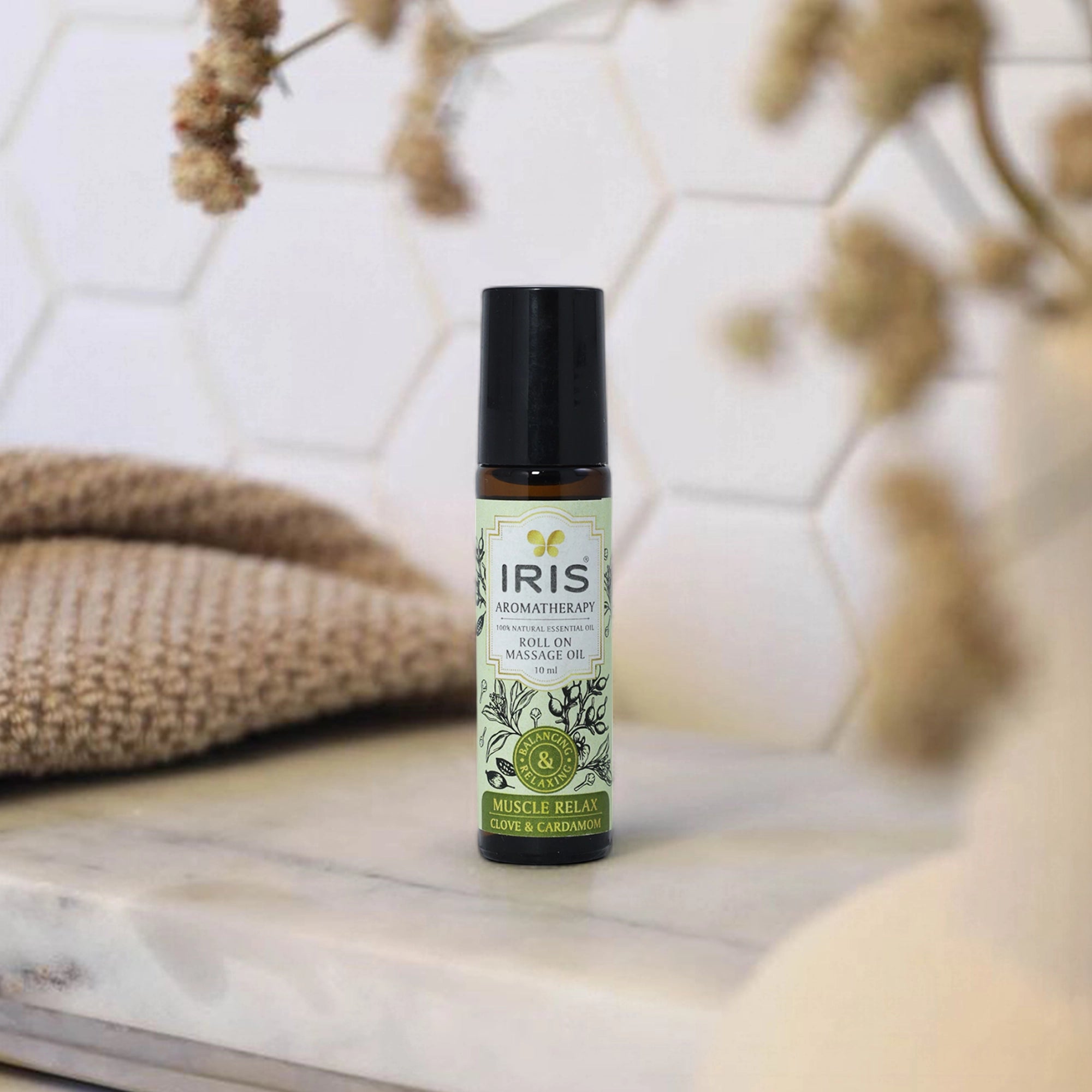 IRIS Aromatherapy Roll On Massage oil for Muscle Relaxation