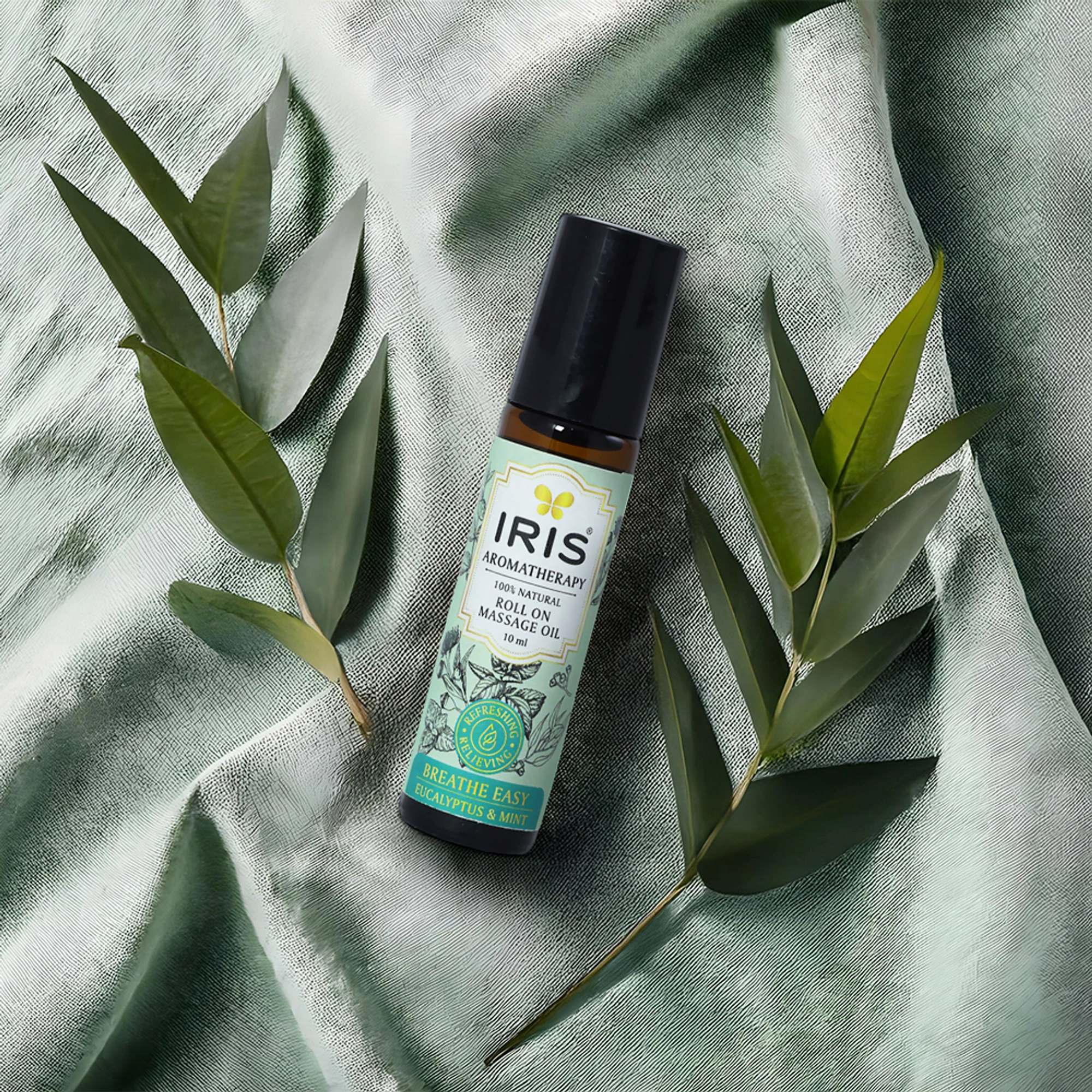 IRIS Aromatherapy Roll On Massage Oil for Easy Breathe