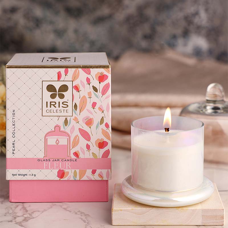 IRIS Fleur Bell Jar Candle