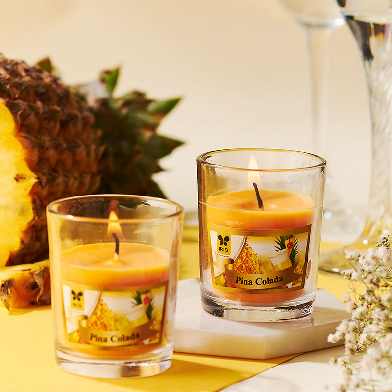 IRIS Pina Colada Shot Glass Votive