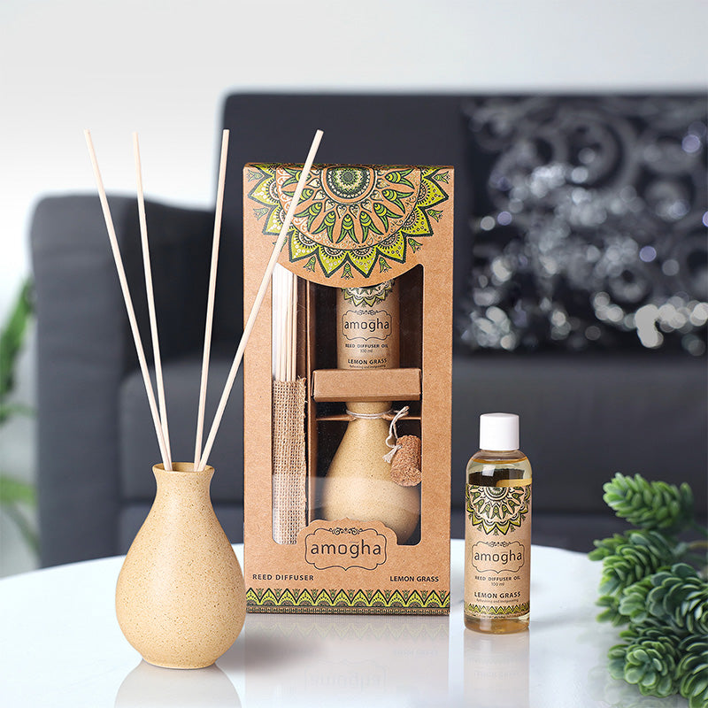 IRIS Amogha Lemongrass Reed Diffuser Set 103