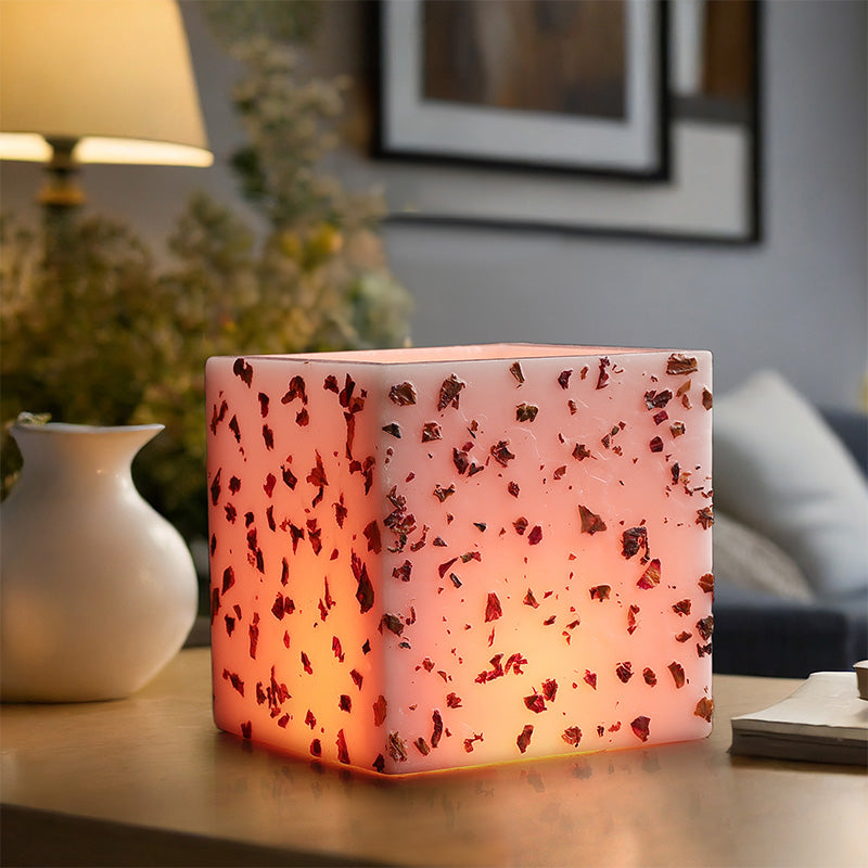 Tea Rose & Agarwood Wax Lantern Candle