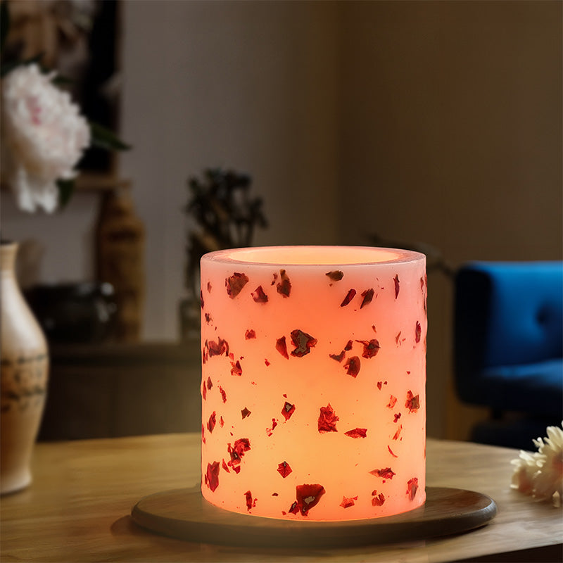 Tea Rose & Agarwood Wax Lantern Candle